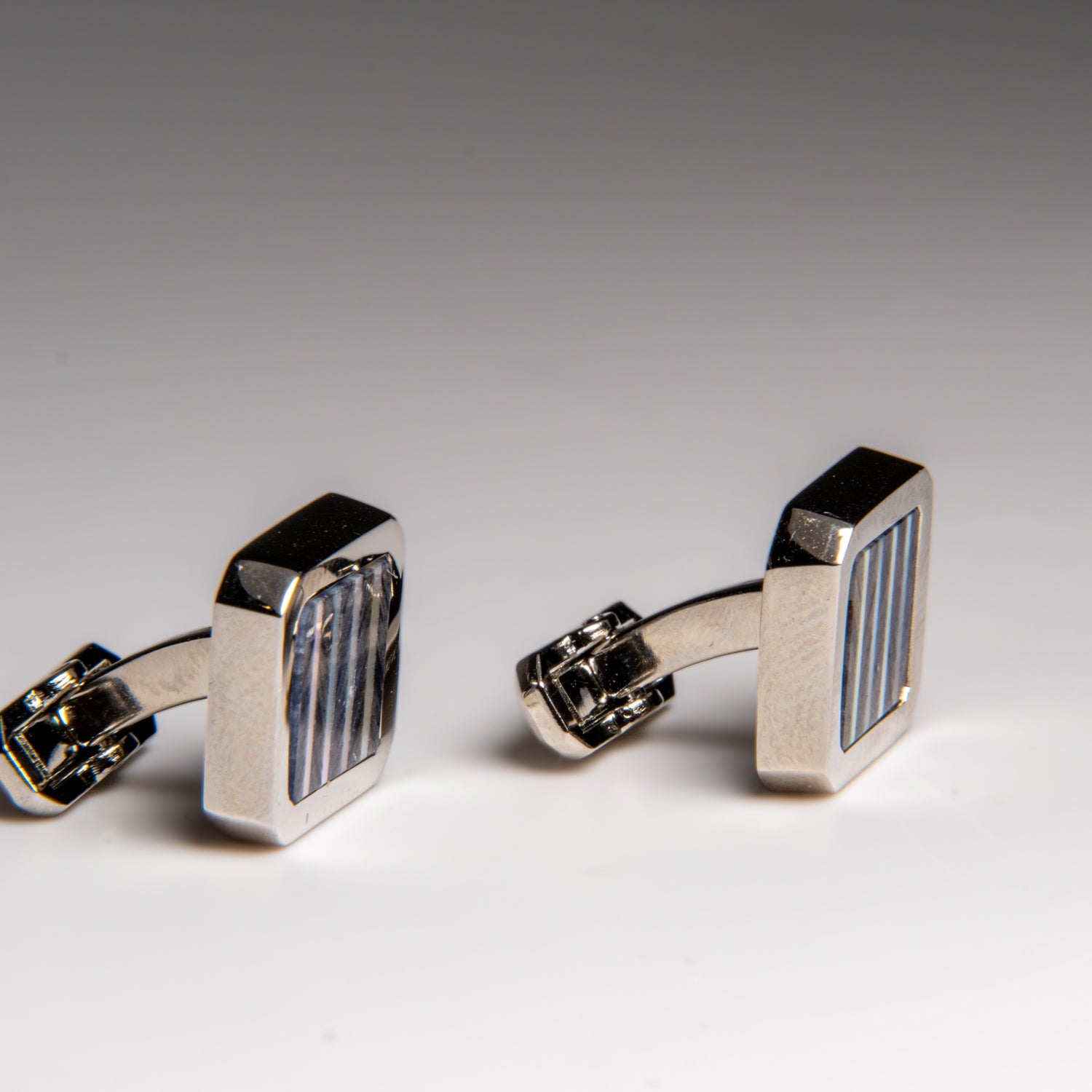 Genuine Stainless Steel Sodalite Cufflink