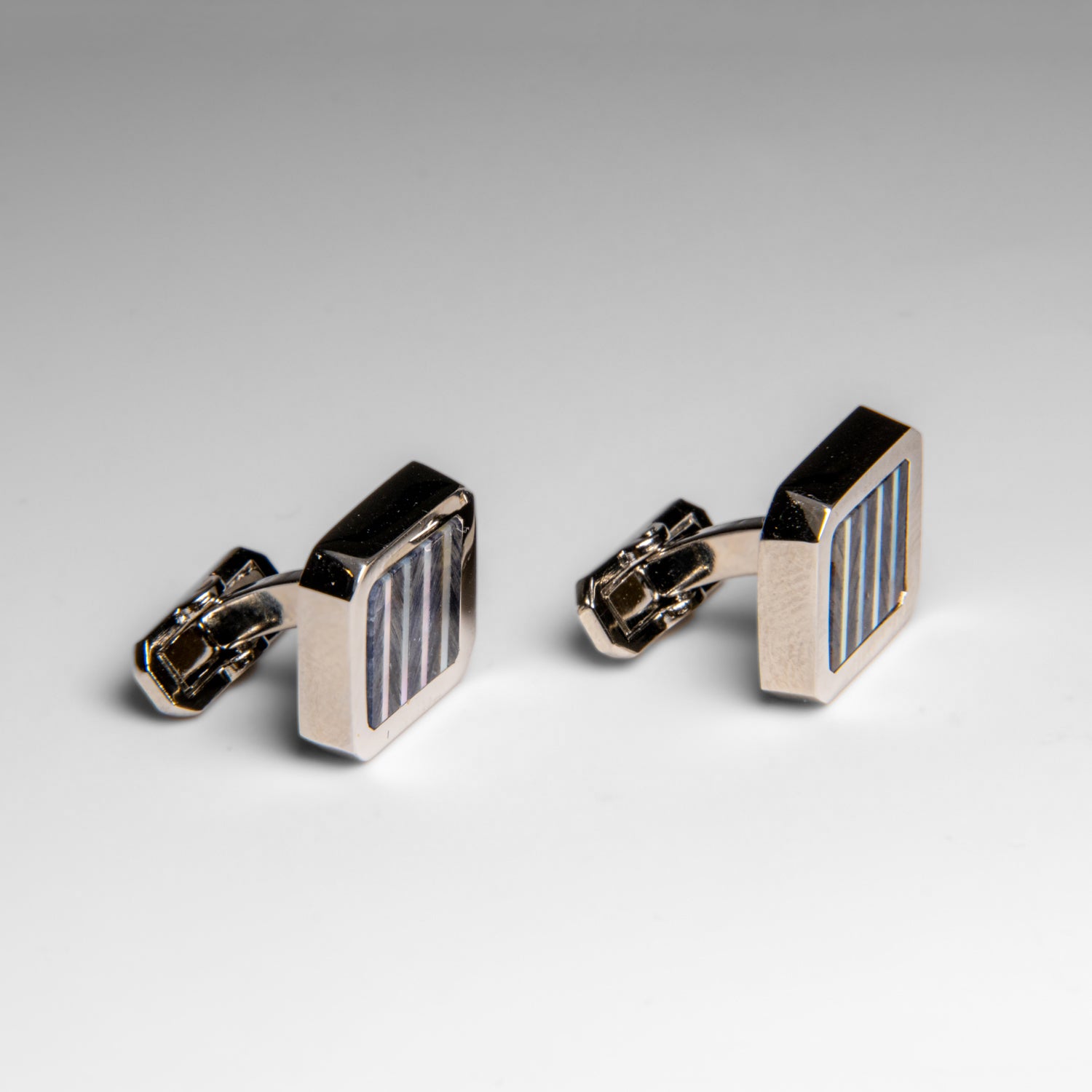 Genuine Stainless Steel Sodalite Cufflink