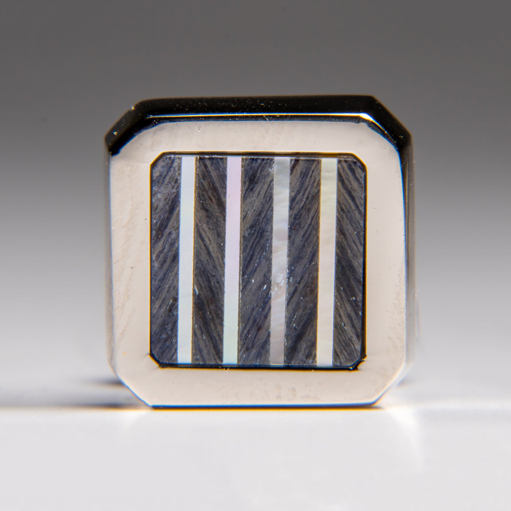 Genuine Stainless Steel Sodalite Cufflink
