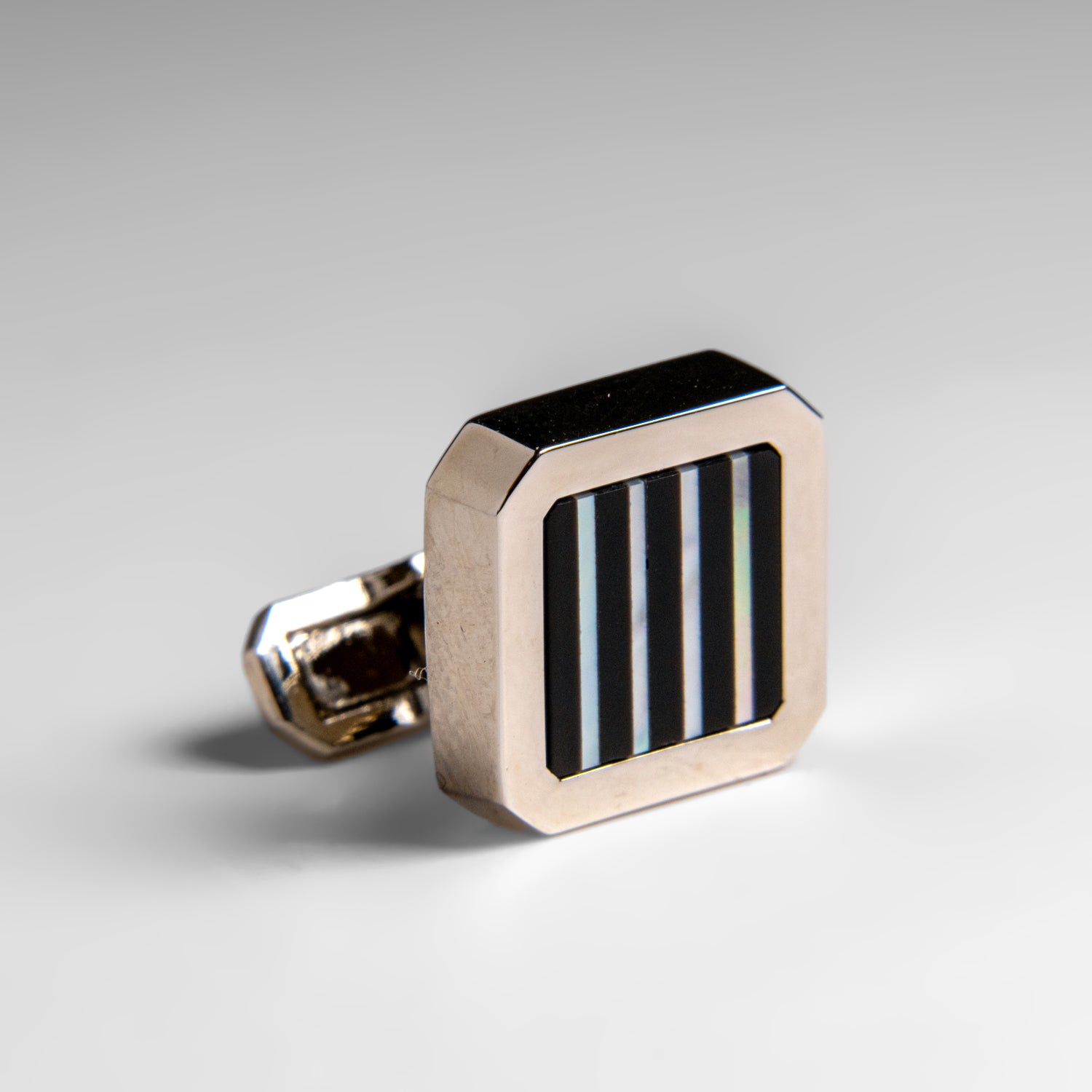 Genuine Stainless Steel Onyx Cufflink