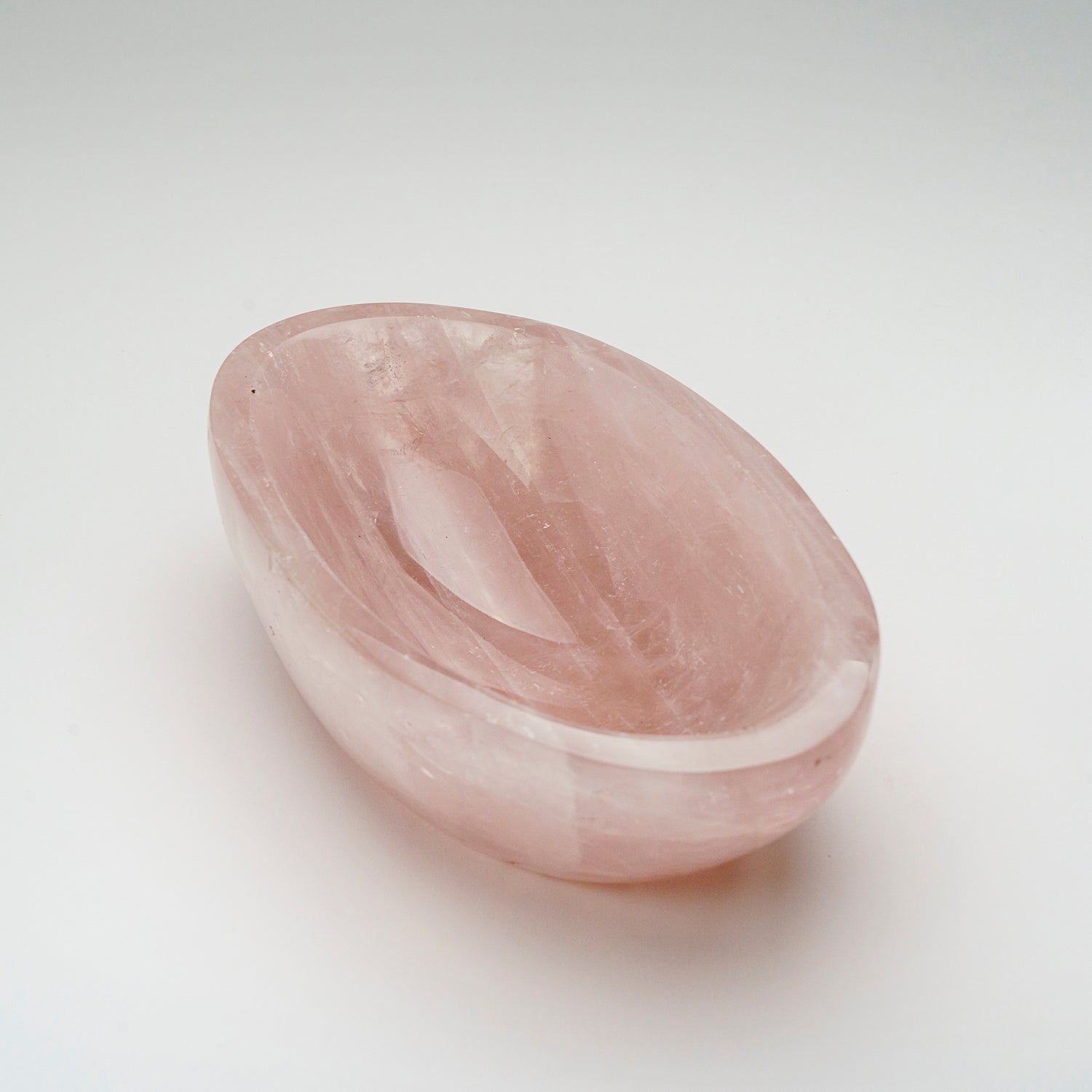 Genuine Polished Rose Quartz Bowl from Brazil (2.9 lbs)