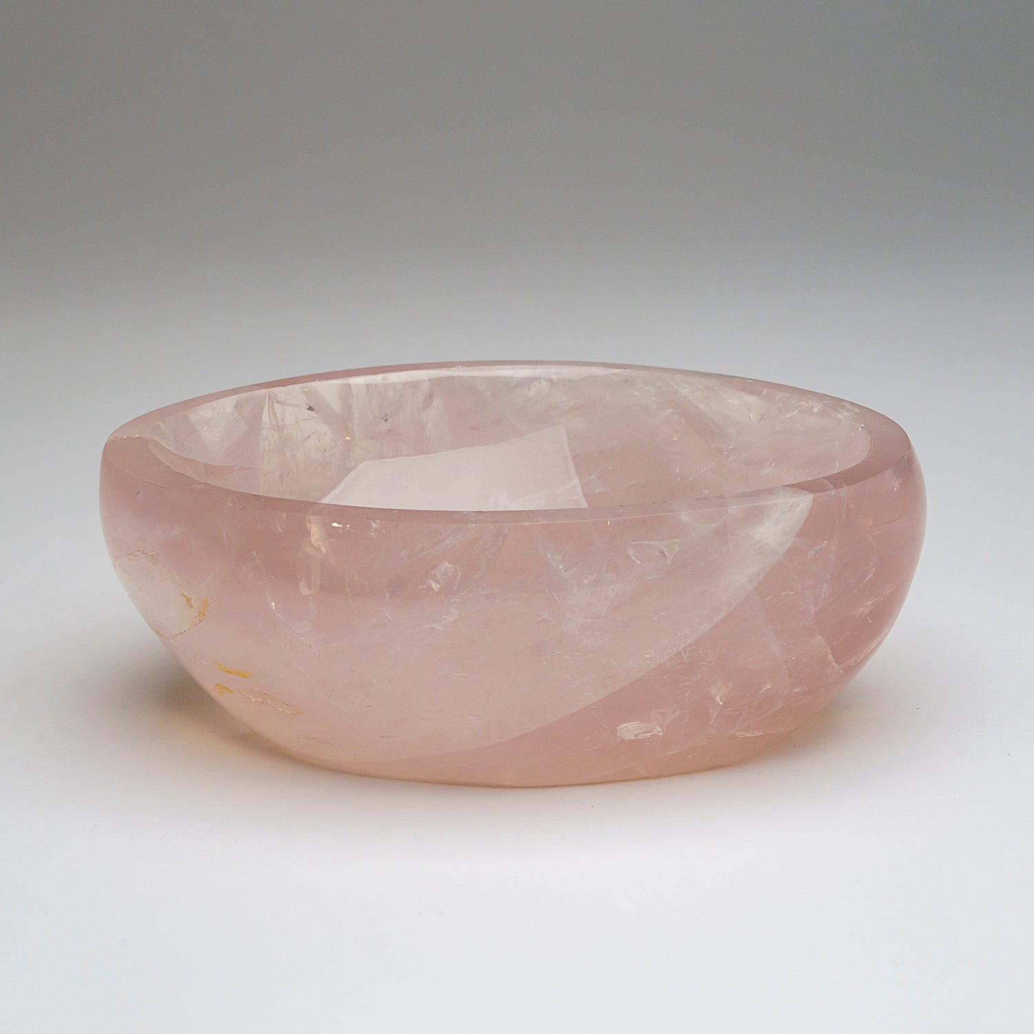 Genuine Polished Rose Quartz Bowl from Brazil (4.75 lbs)