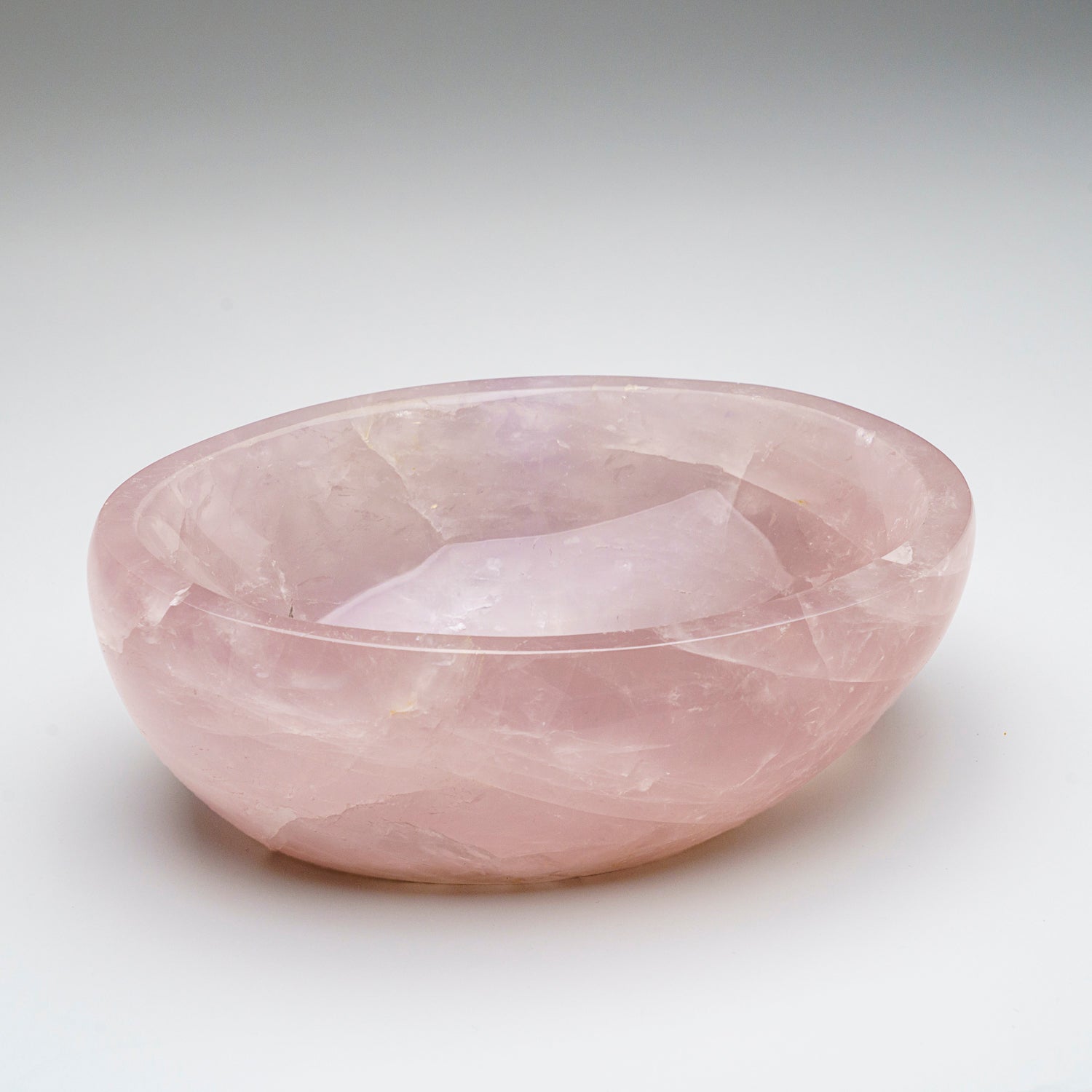 Genuine Polished Rose Quartz Bowl from Brazil (5 lbs)