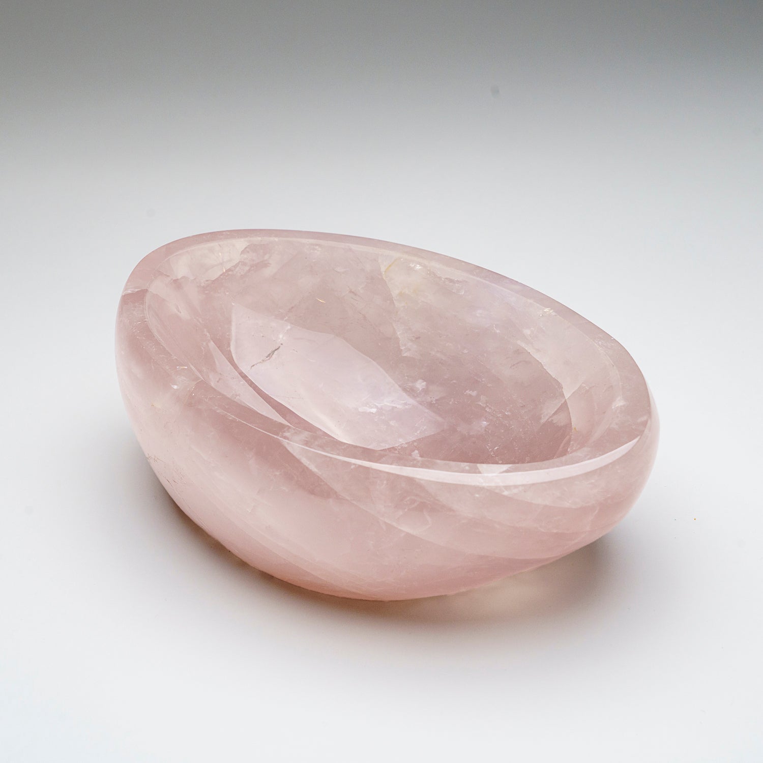 Genuine Polished Rose Quartz Bowl from Brazil (5 lbs)