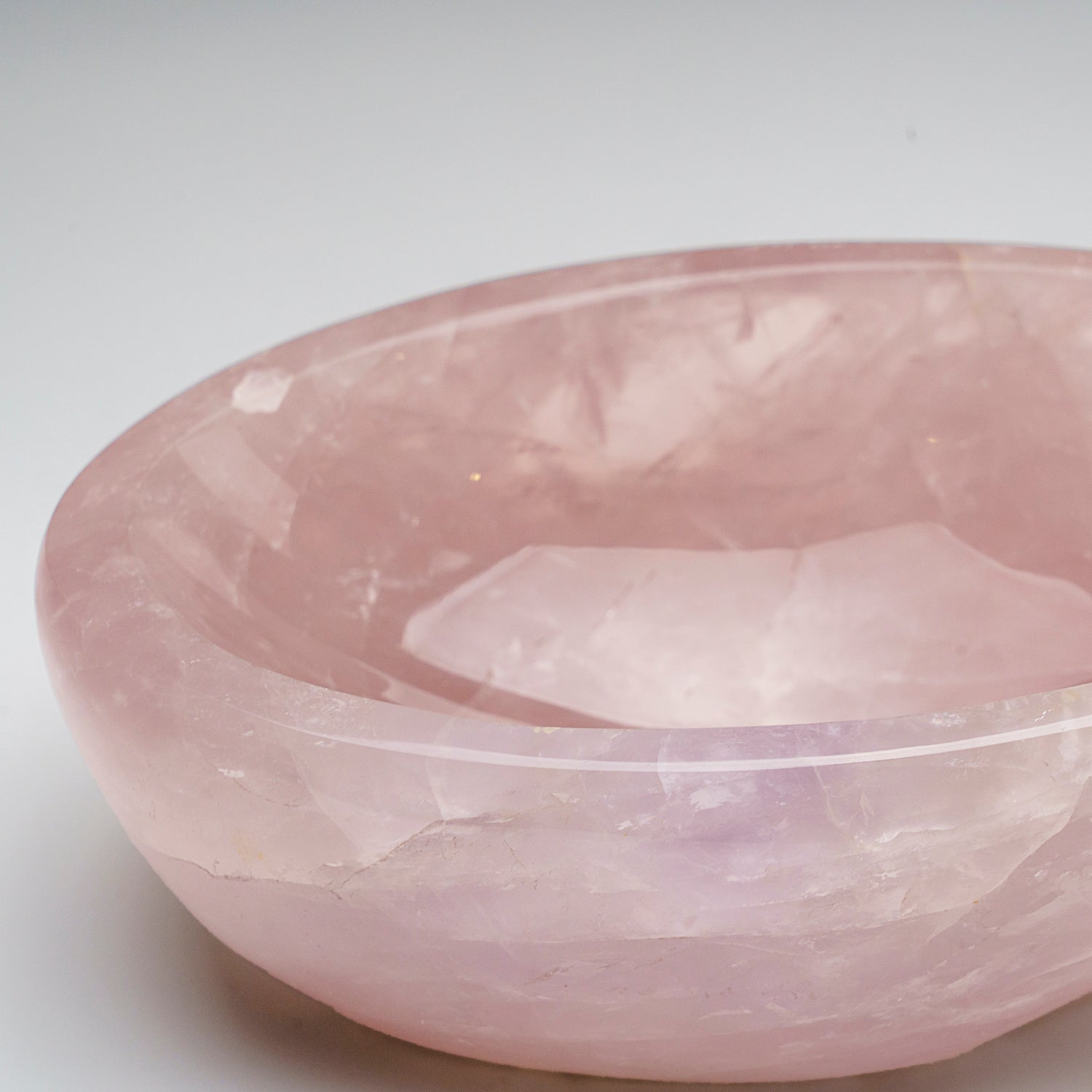 Genuine Polished Rose Quartz Bowl from Brazil (5 lbs)