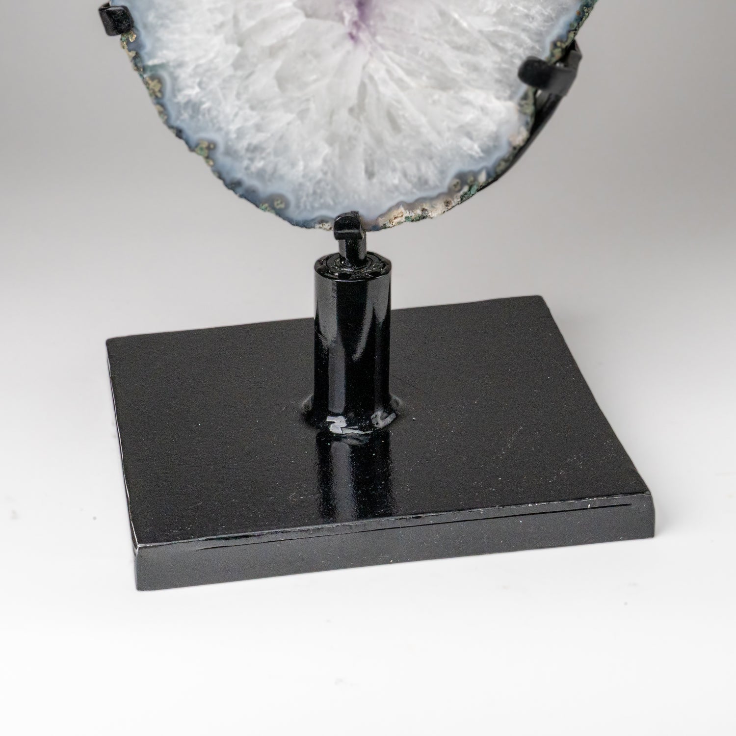 Genuine Amethyst Geode Slice on Stand from Uruguay (17 lbs)