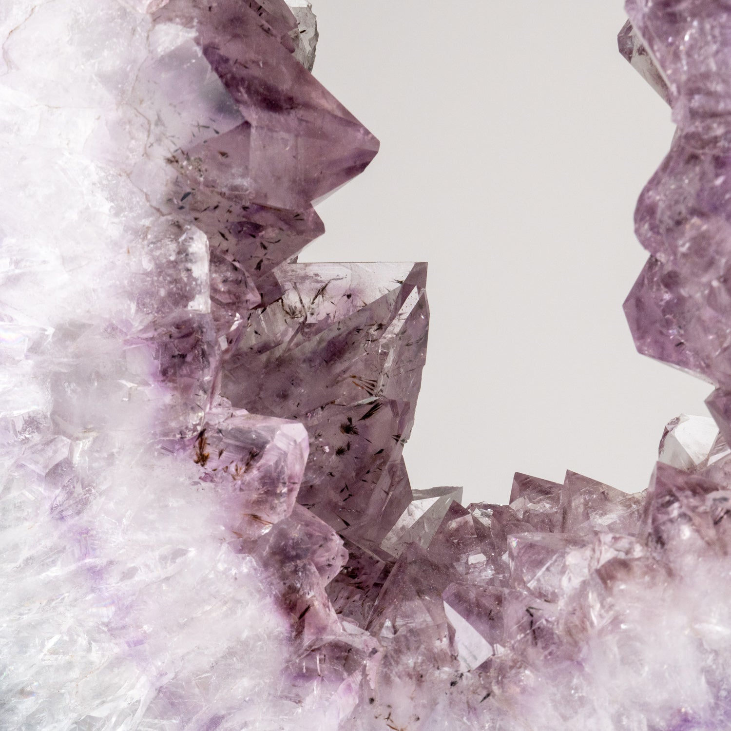 Genuine Amethyst Geode Slice on Stand from Uruguay (13 lbs)