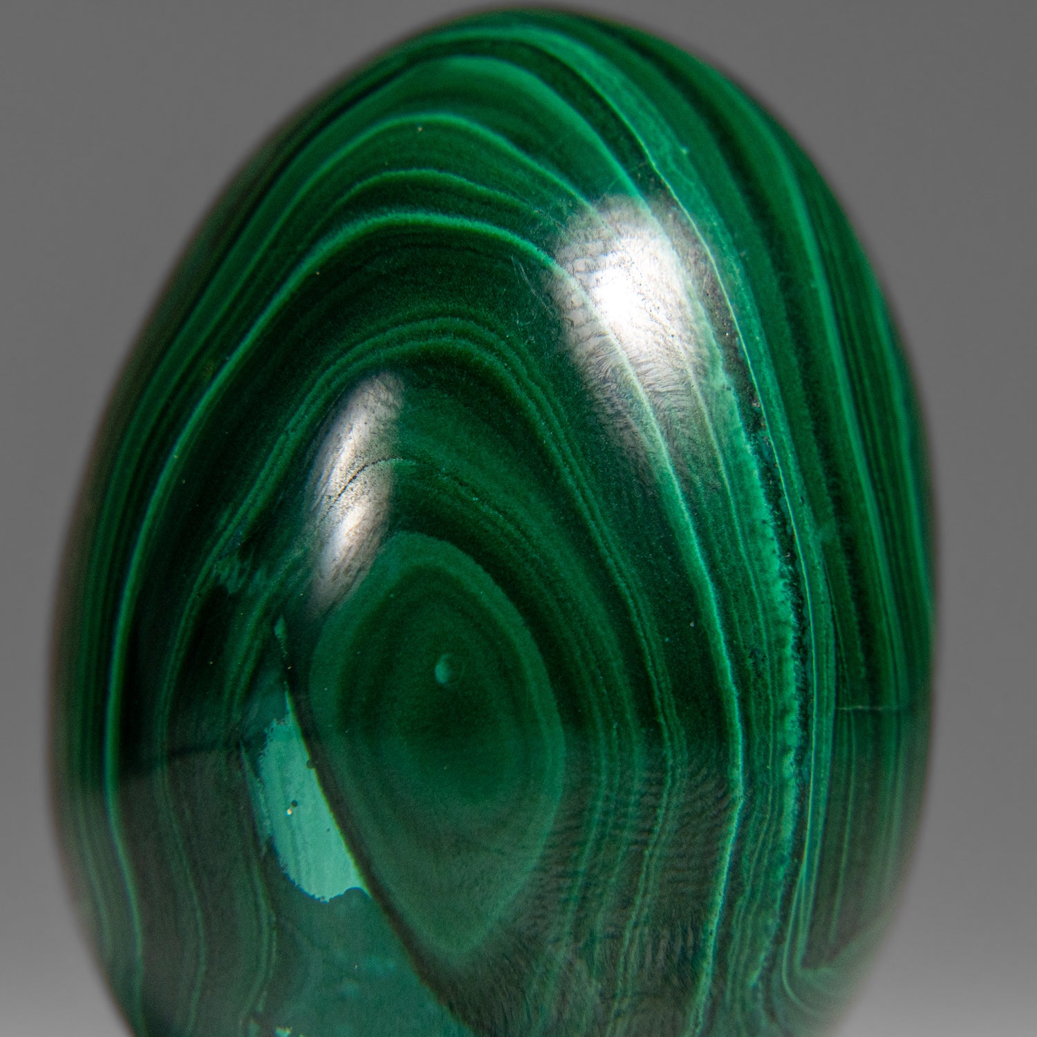 Genuine Polished Malachite Egg (160 grams)