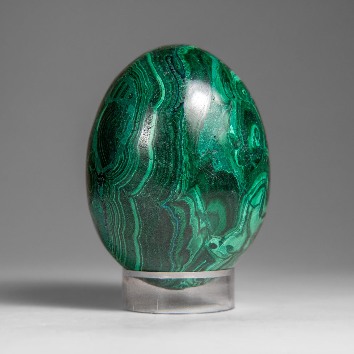 Genuine Polished Malachite Egg (363.2 grams)