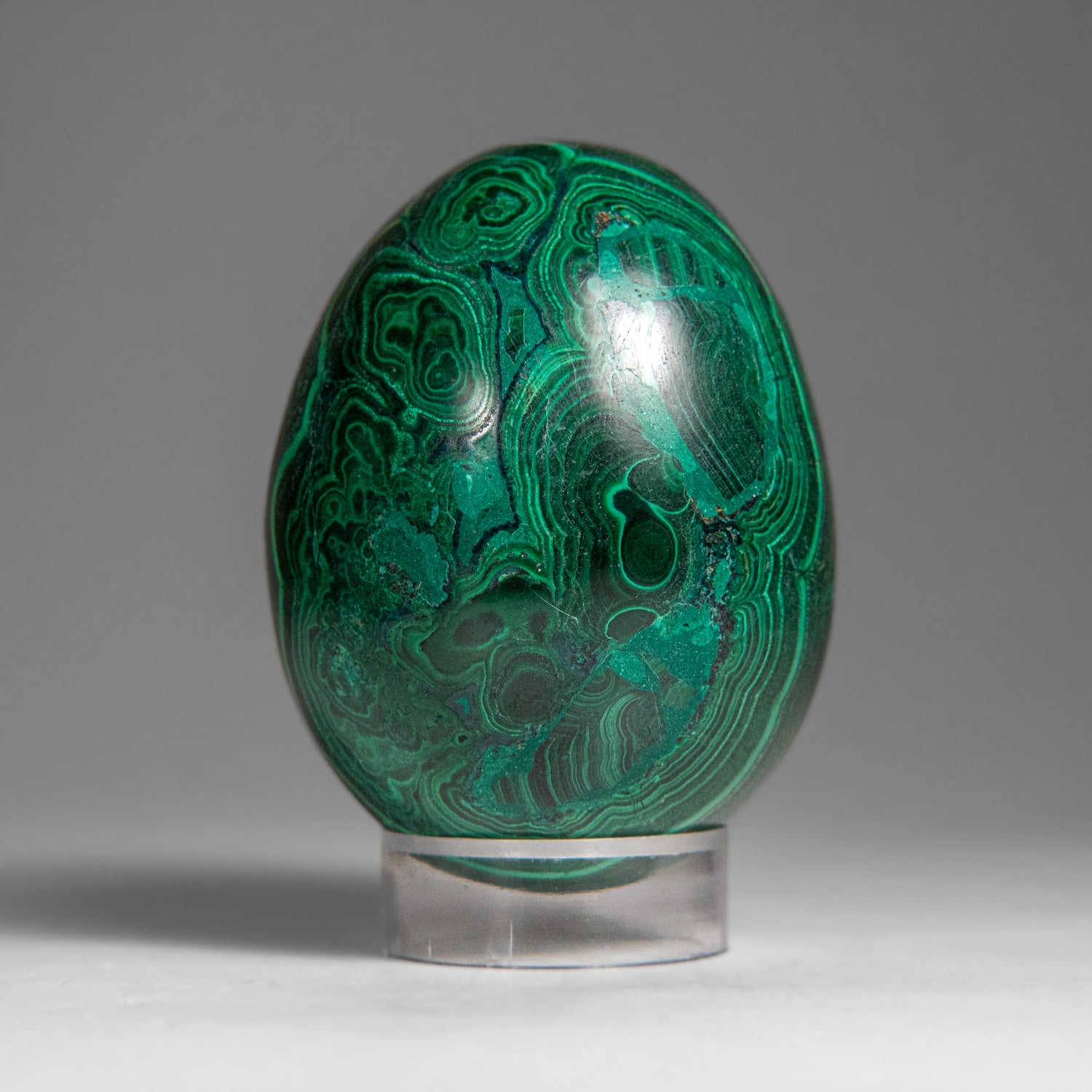 Genuine Polished Malachite Egg (363.2 grams)