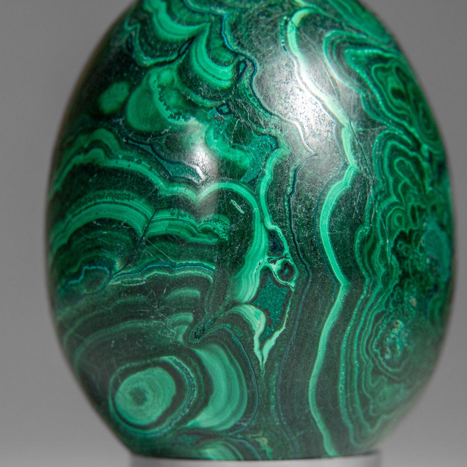 Genuine Polished Malachite Egg (363.2 grams)