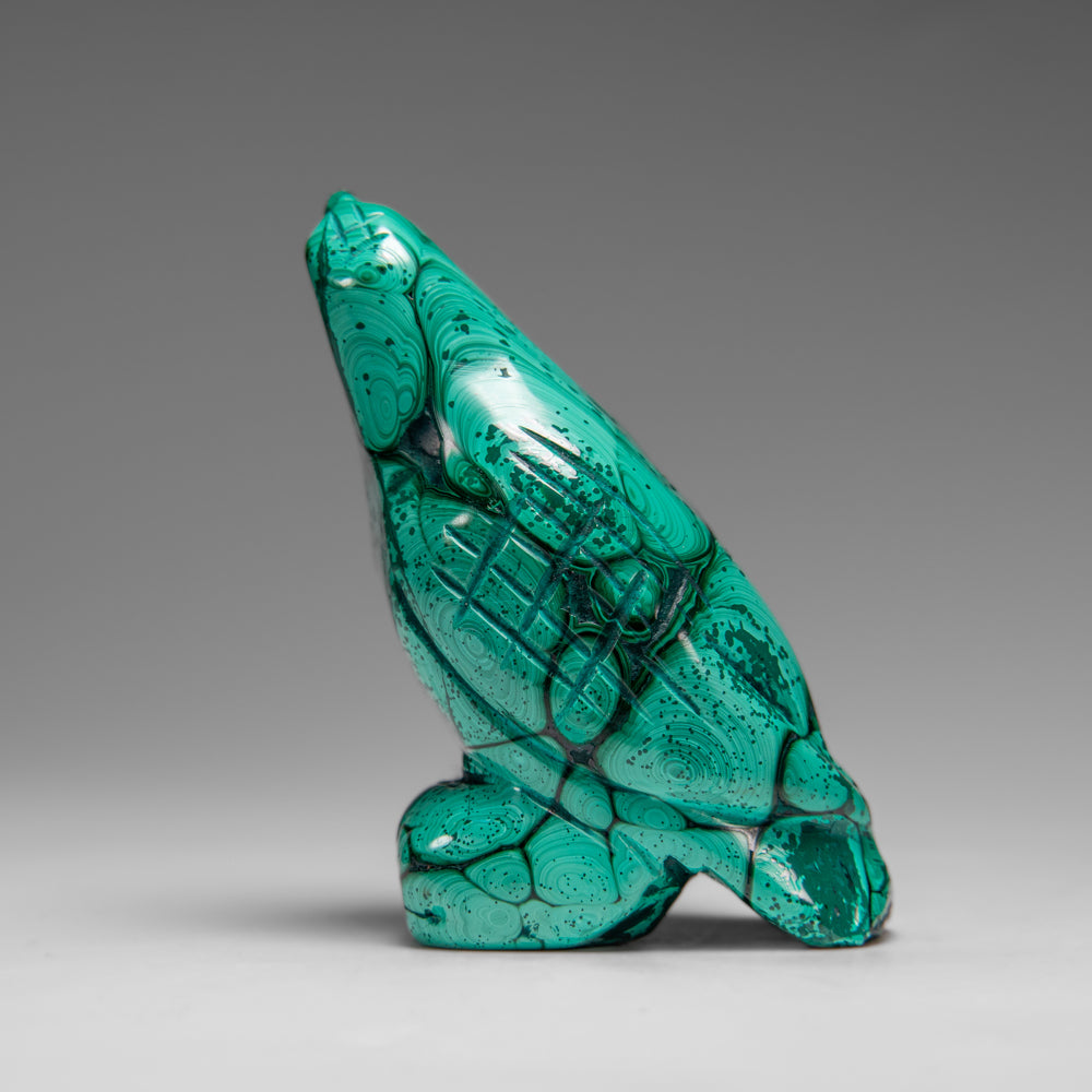 Genuine Polished Malachite Eagle Carving (175.9 grams)
