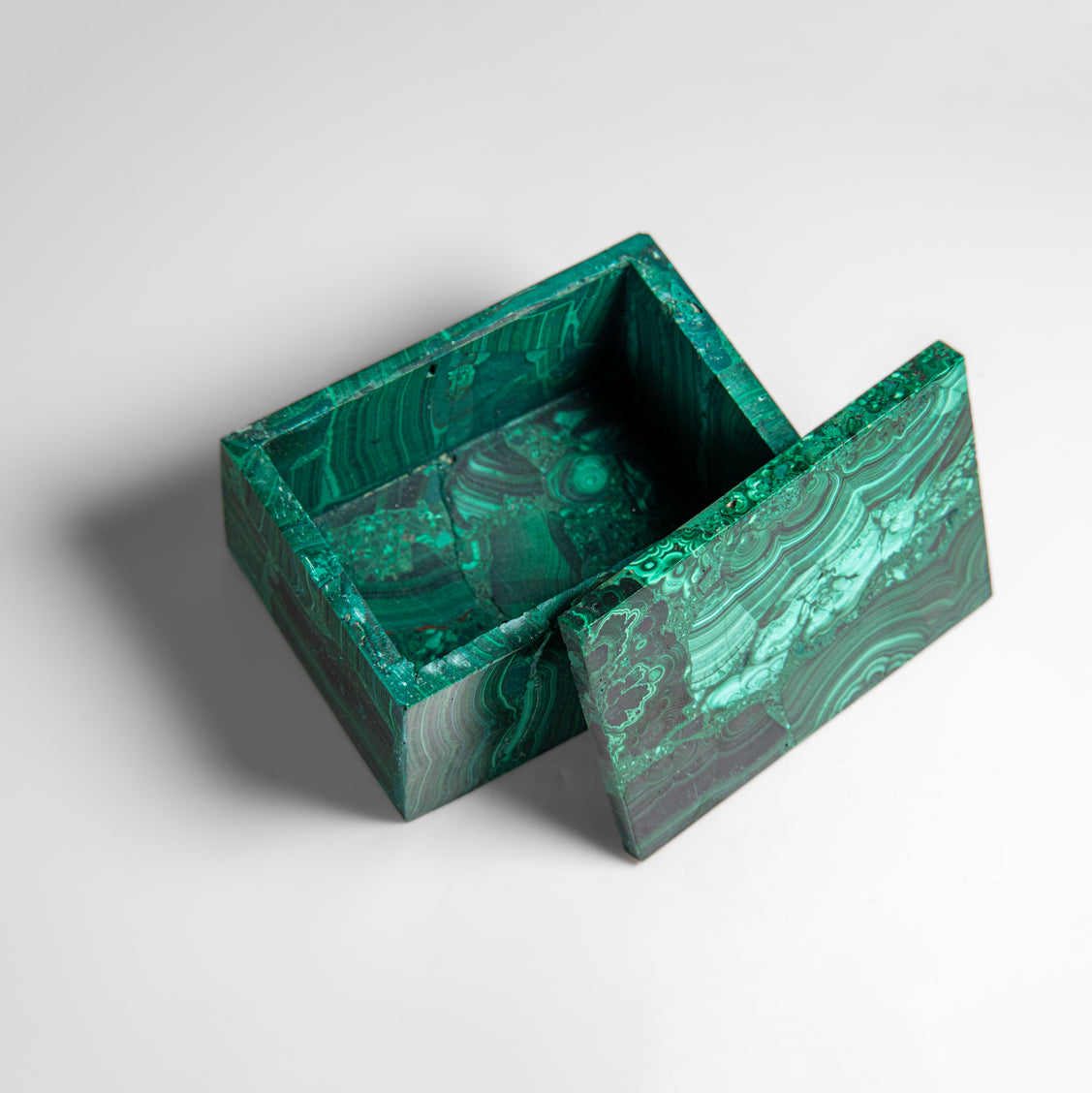 Genuine Malachite Jewelry Box (1.3 lbs)