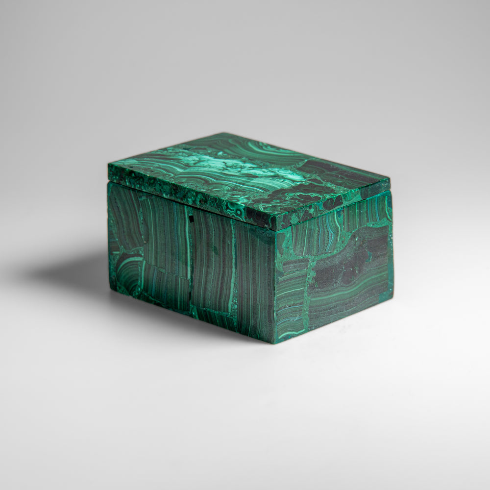 Genuine Malachite Jewelry Box (1.3 lbs)