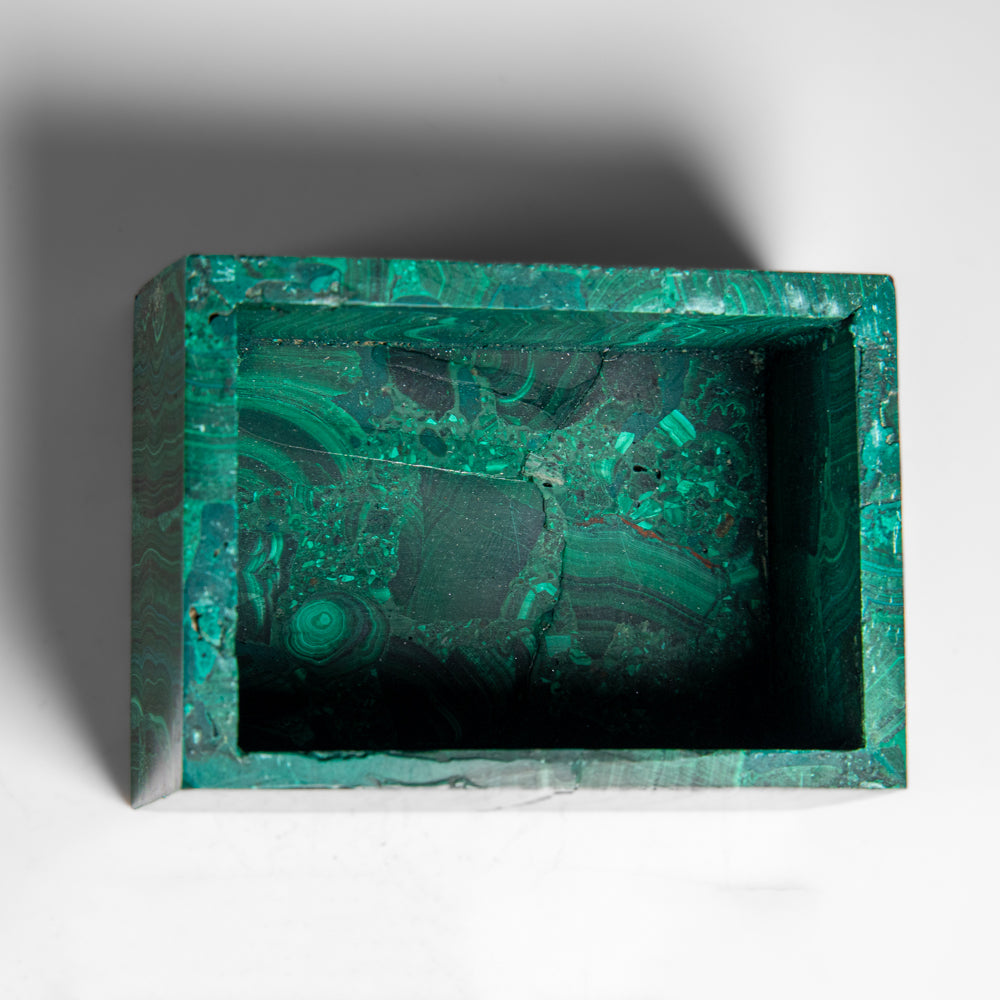 Genuine Malachite Jewelry Box (1.3 lbs)