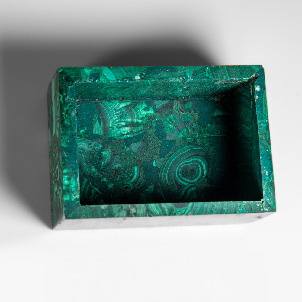 Genuine Malachite Jewelry Box (1.4 lbs)