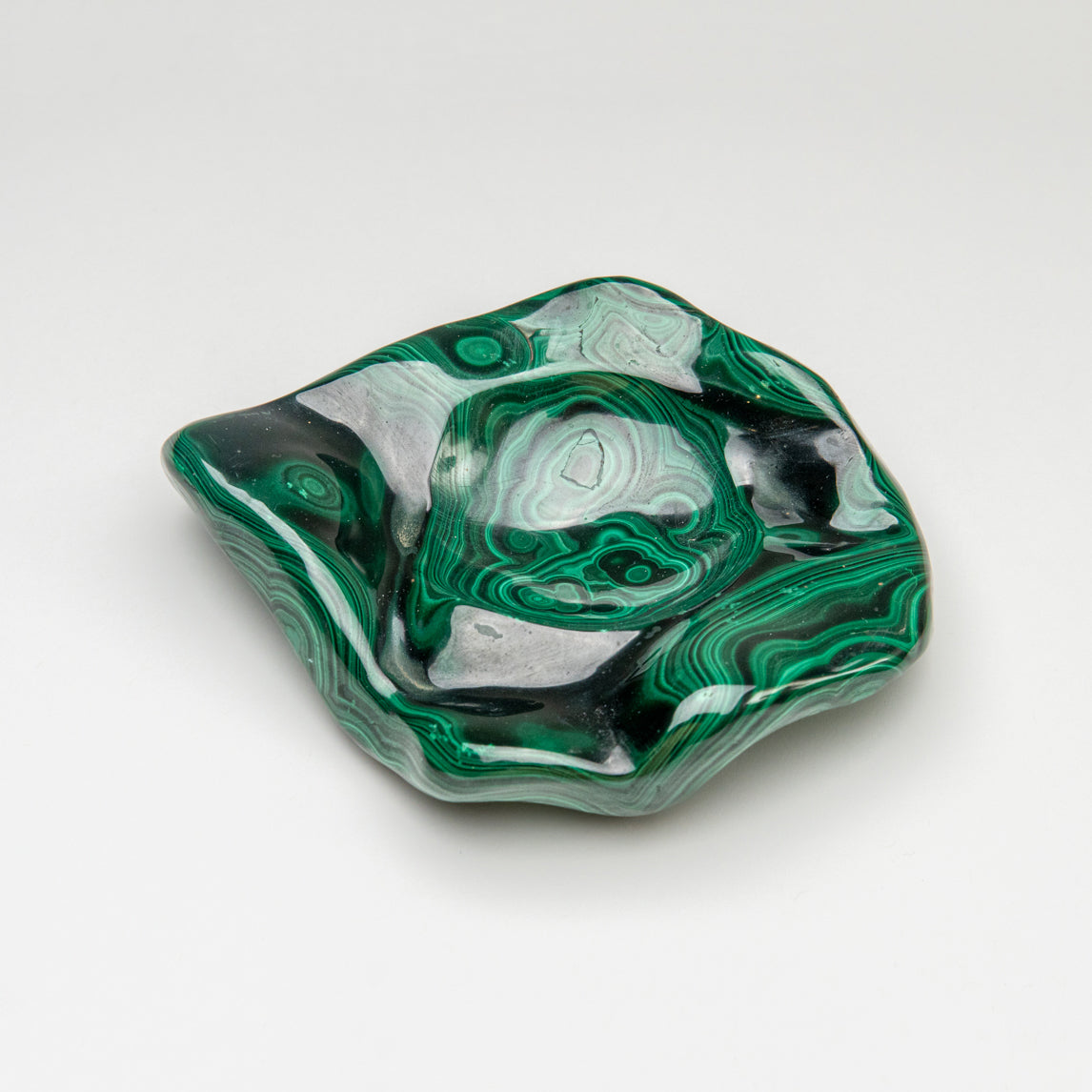Genuine Polished Malachite Bowl (1.4 lbs)