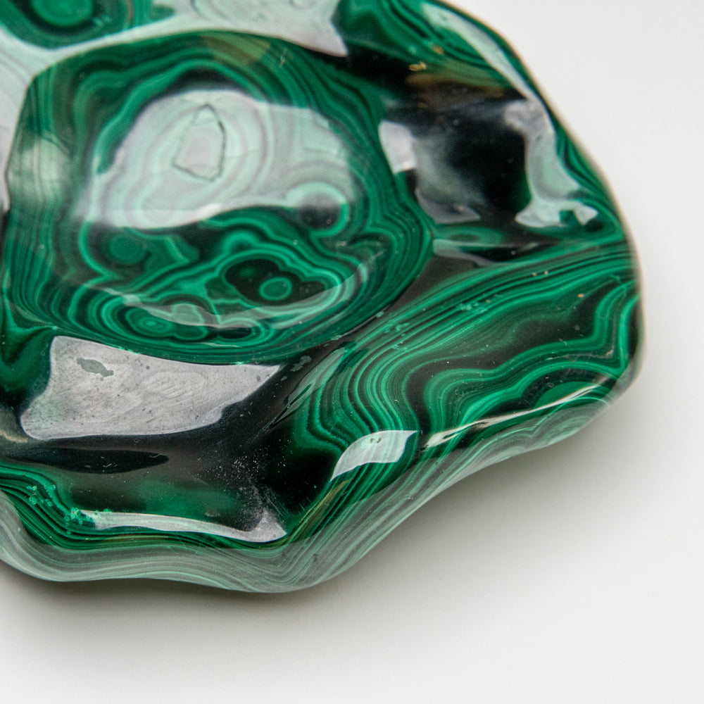 Genuine Polished Malachite Bowl (1.4 lbs)