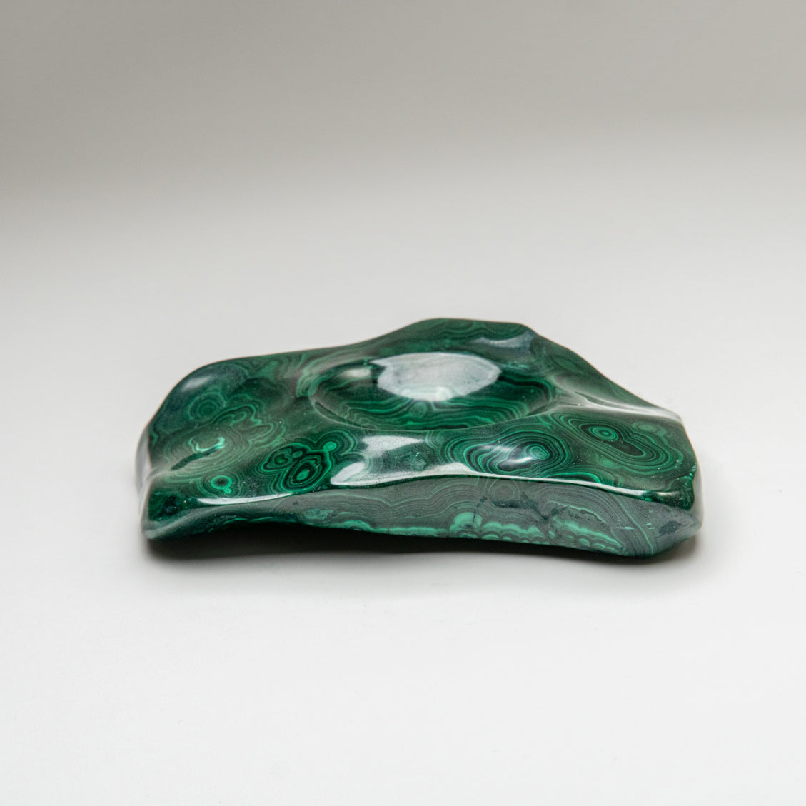 Genuine Polished Malachite Bowl (3.6 lbs)