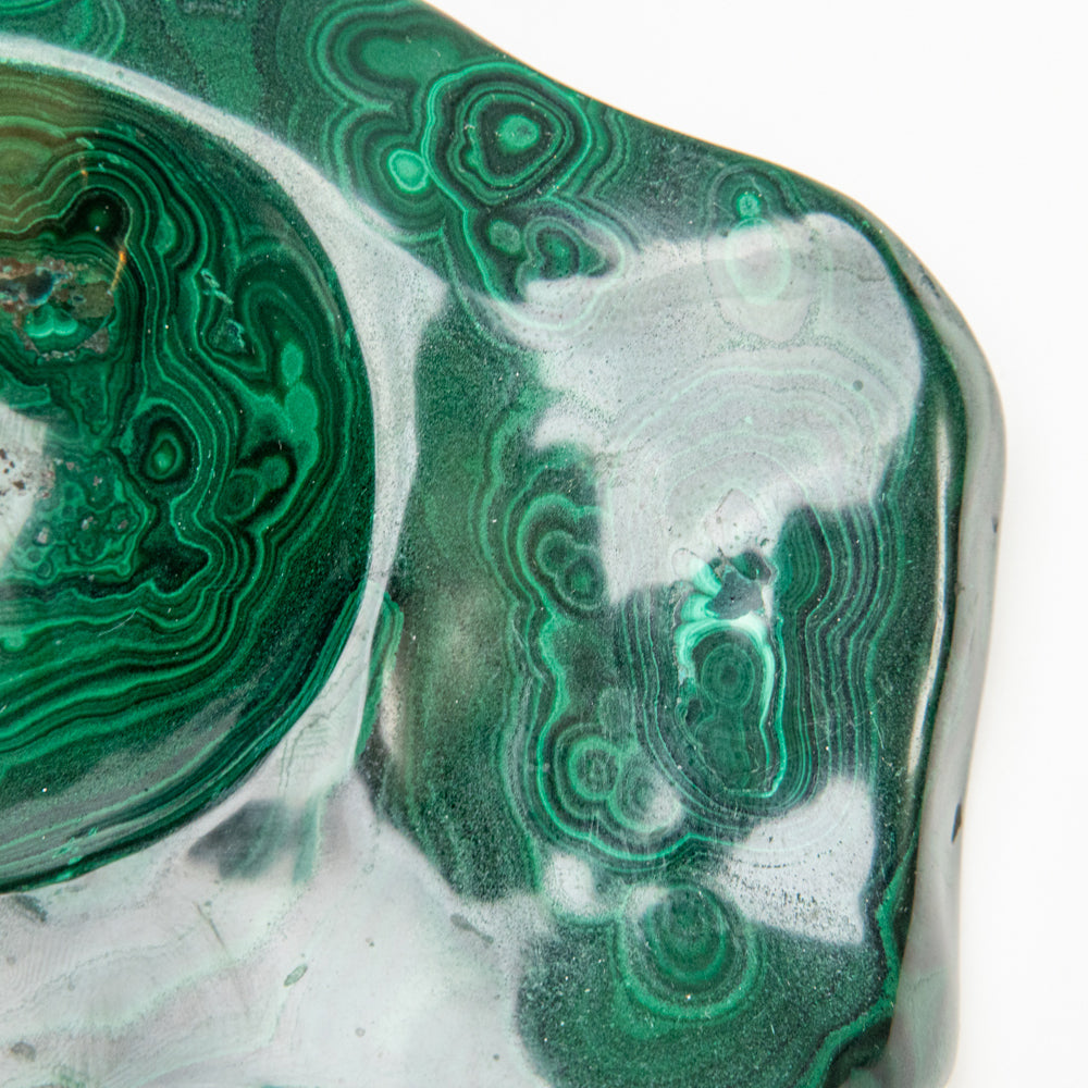 Genuine Polished Malachite Bowl (3.6 lbs)