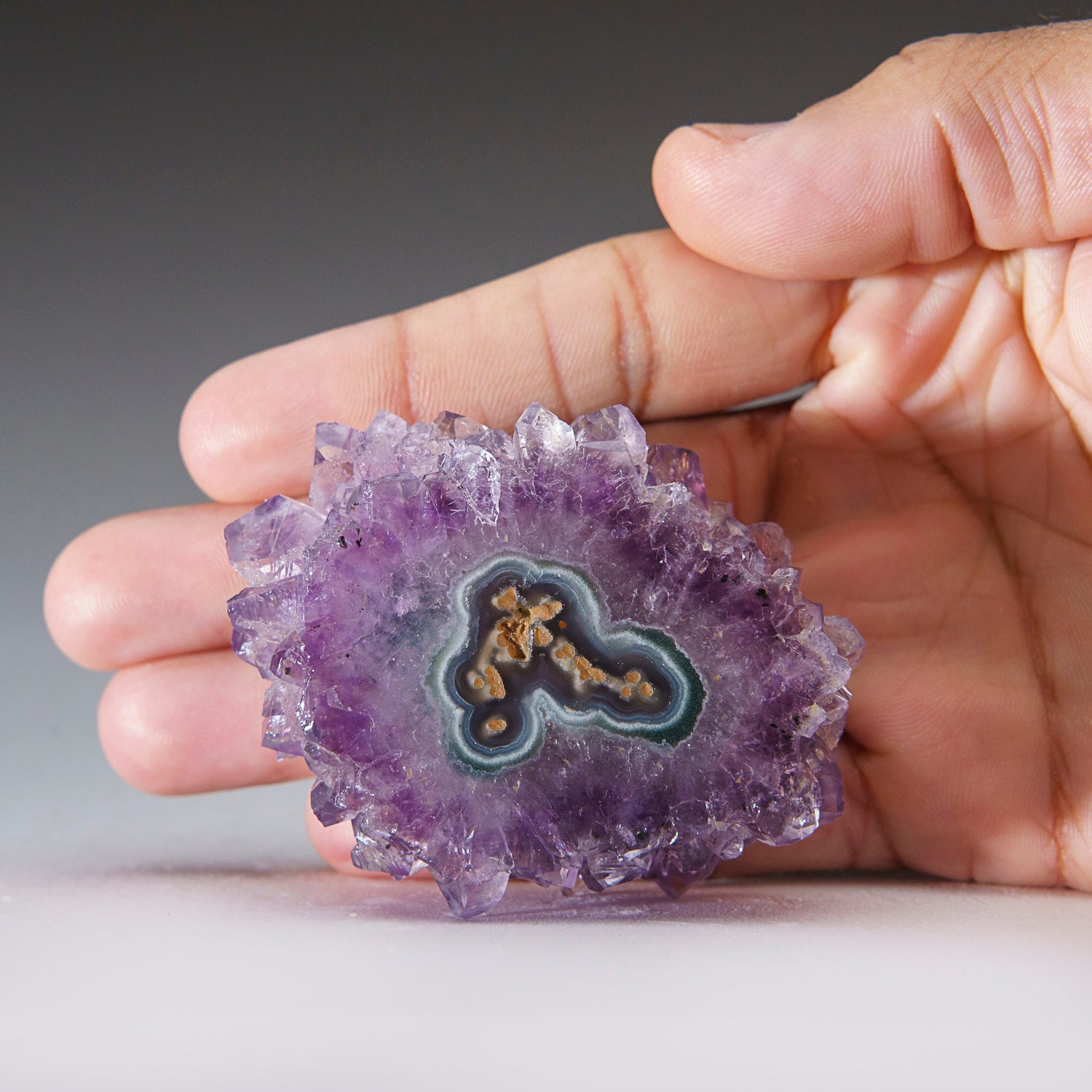 Amethyst Stalactite Slice from Uruguay (114.1 grams)