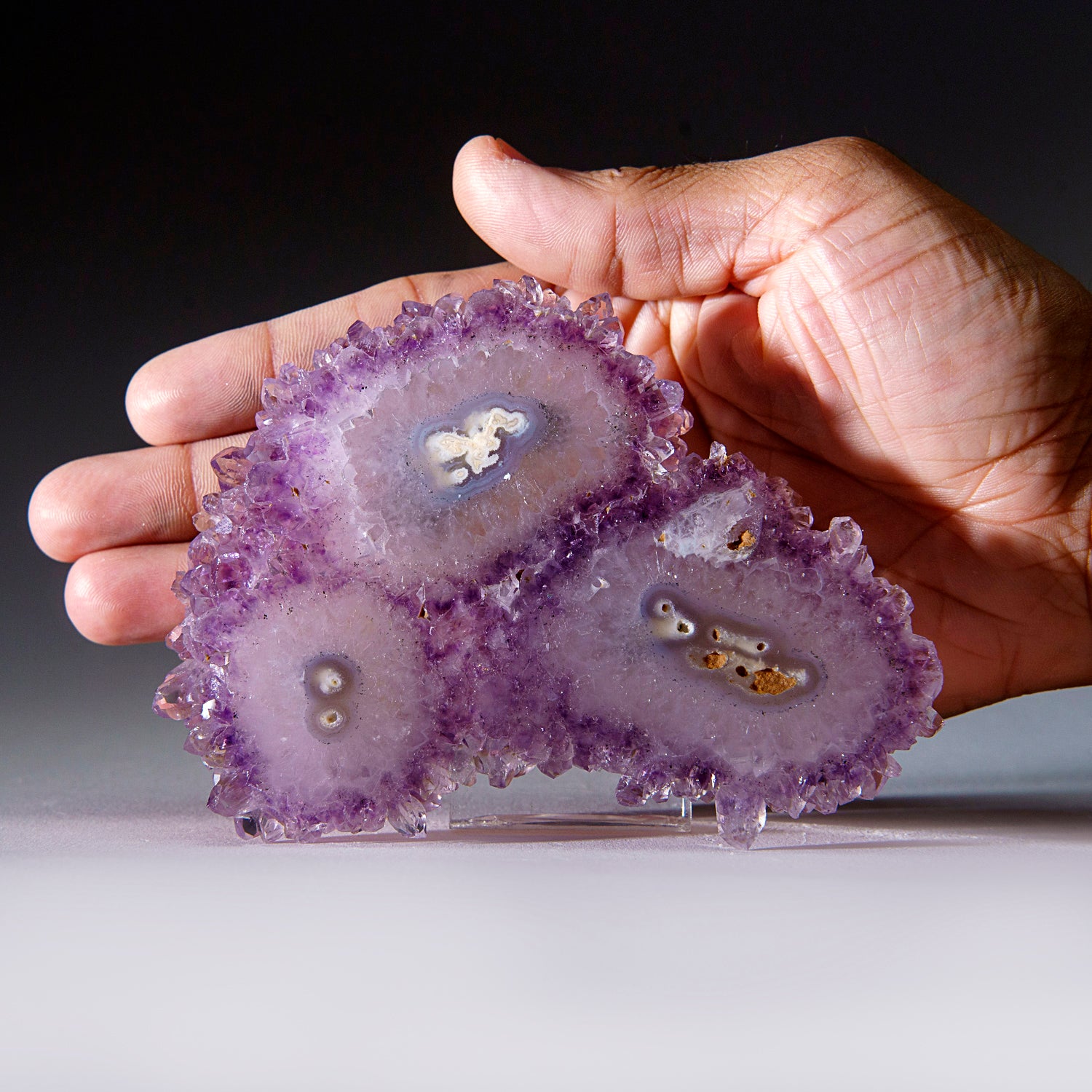 Amethyst Stalactite Slice from Uruguay (231.7 grams)