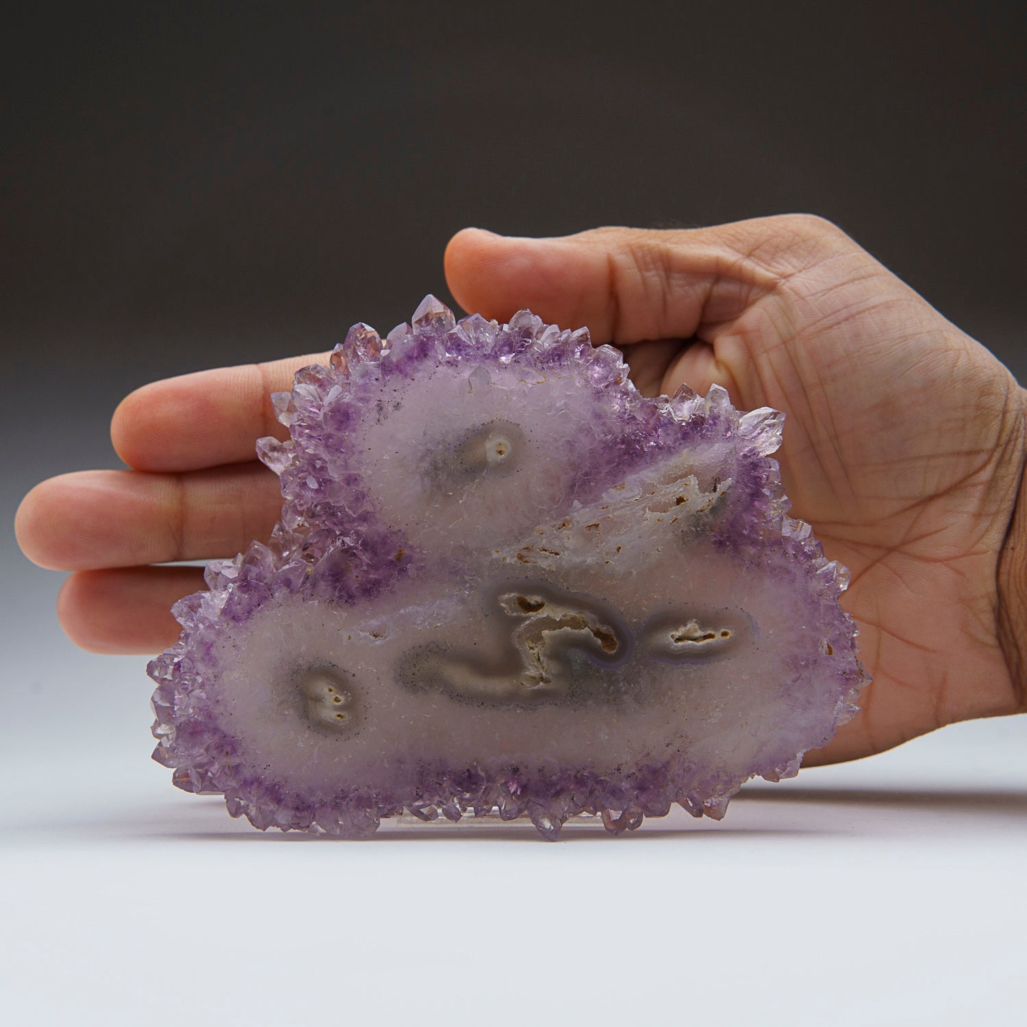 Amethyst Stalactite Slice from Uruguay (233.7 grams)