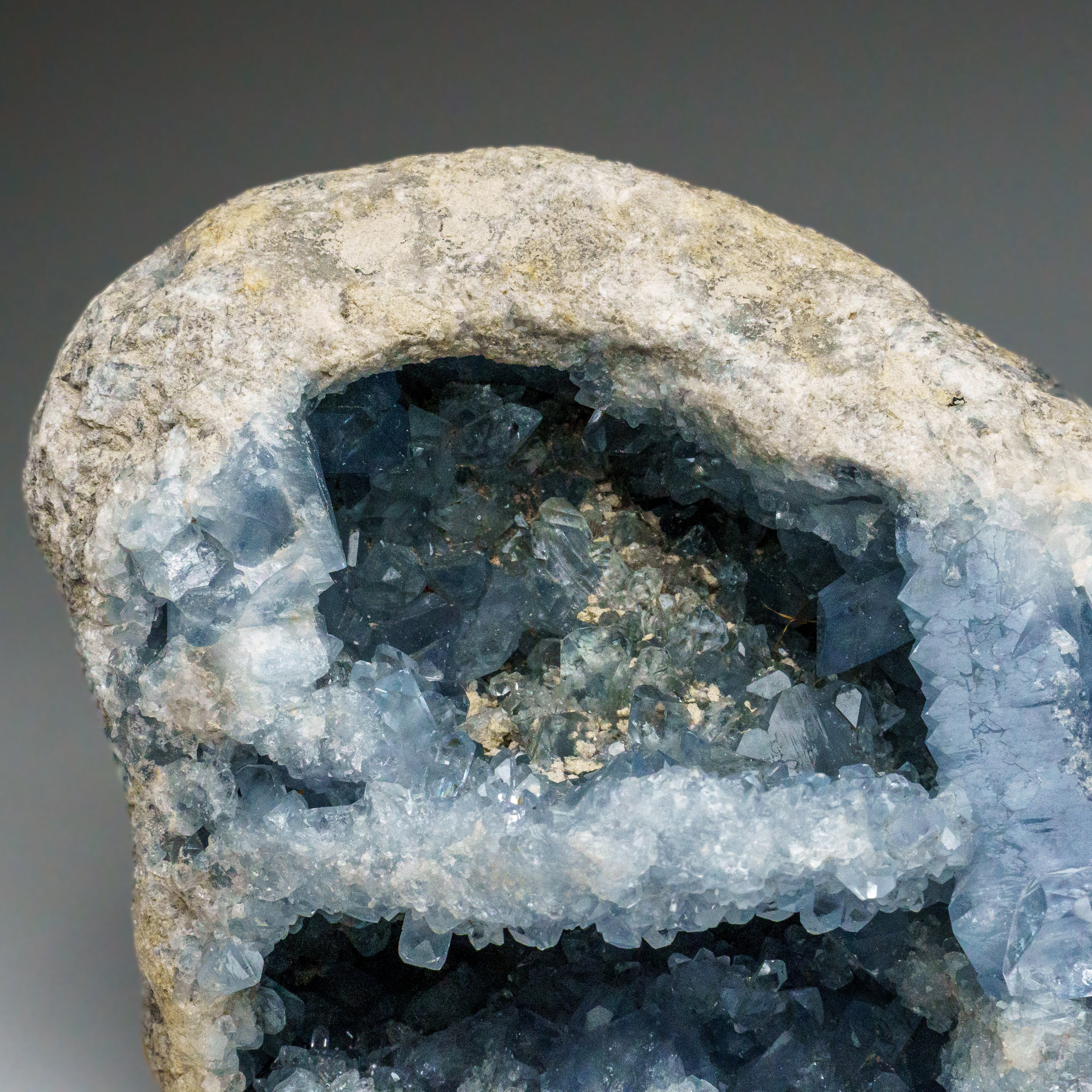 Blue Celestite Cluster From Sankoany, Ketsepy Mahajanga, Madagascar (14.5 lbs)