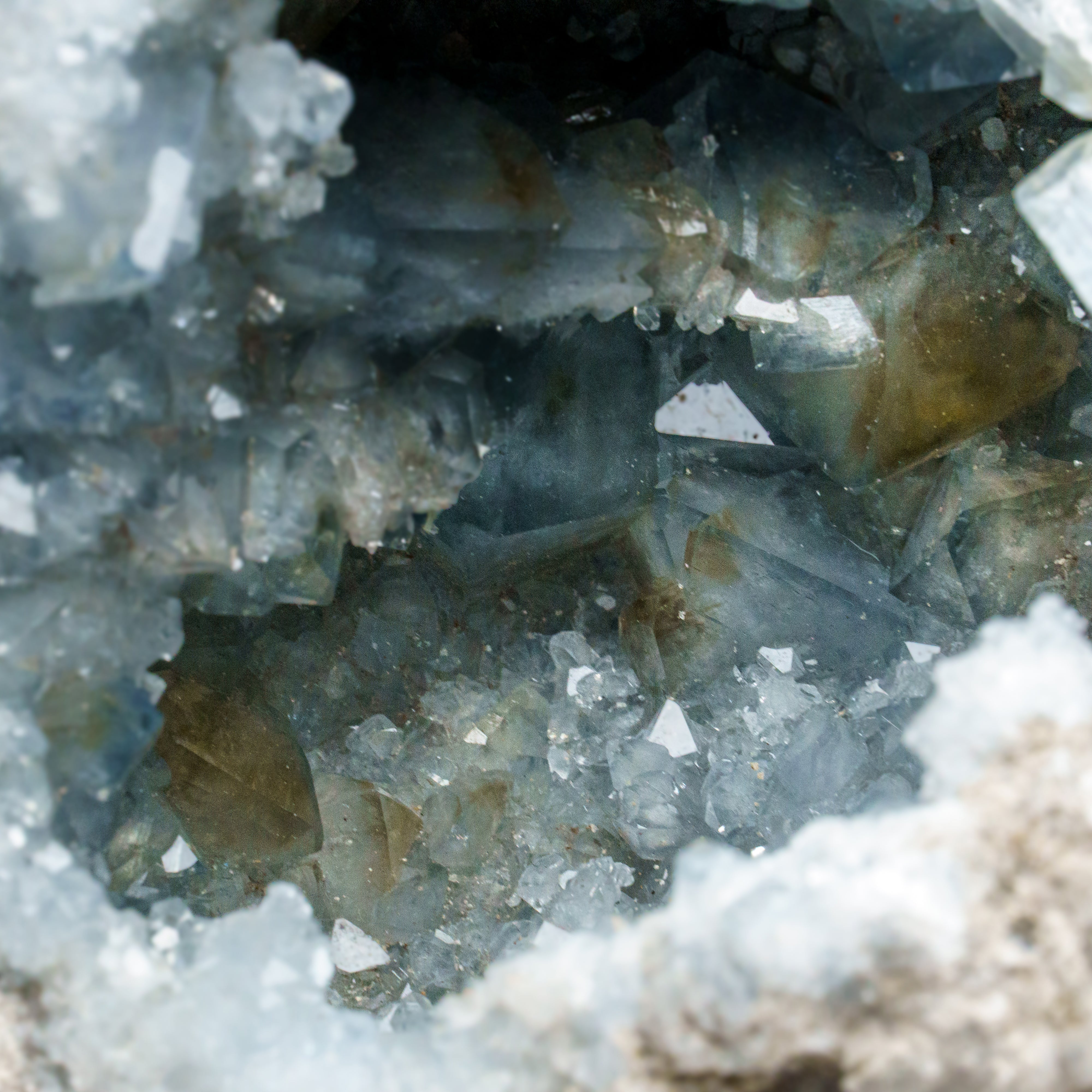 Blue Celestite Cluster From Sankoany, Ketsepy Mahajanga, Madagascar (5.5 lbs)