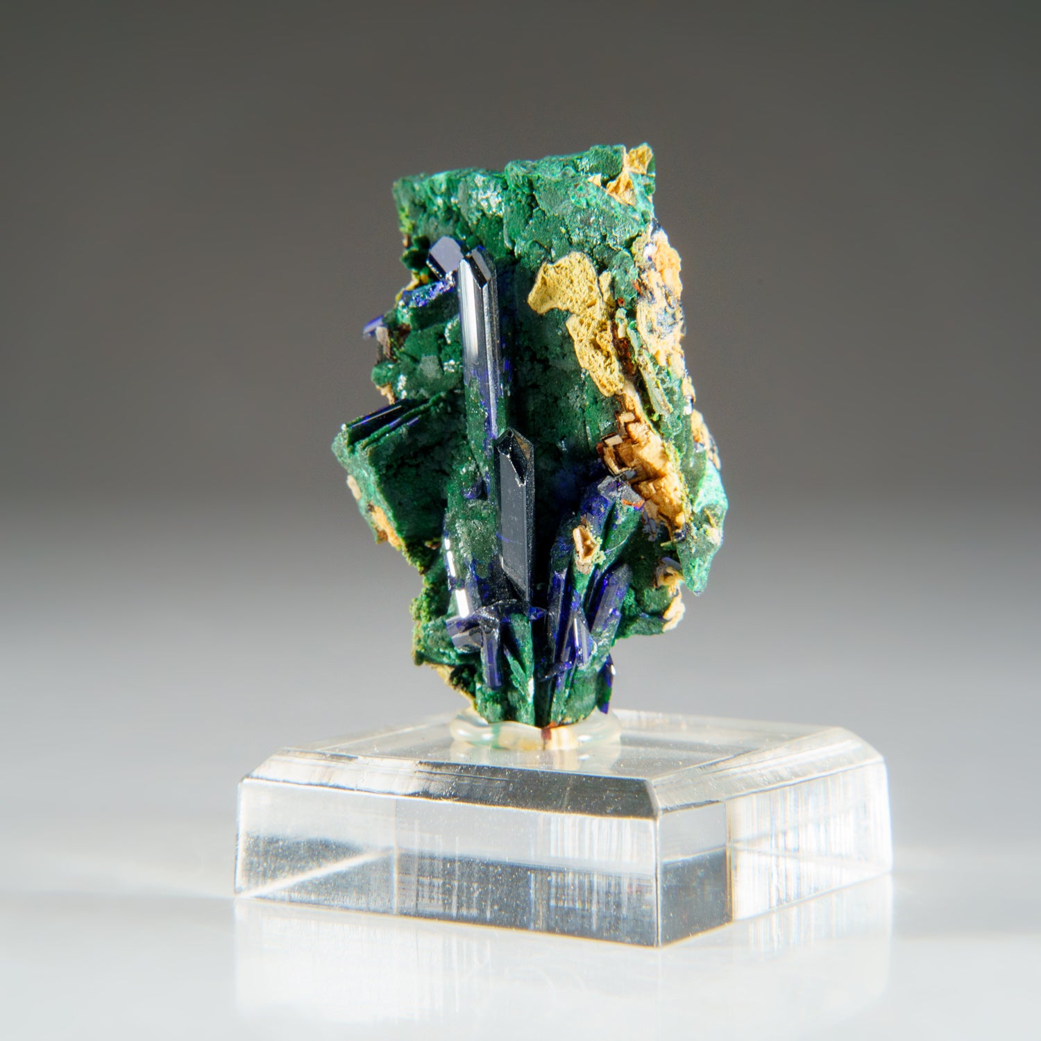 Azurite with Malachite from Tsumeb Mine, Otavi-Bergland District, Oshikoto, Namibia