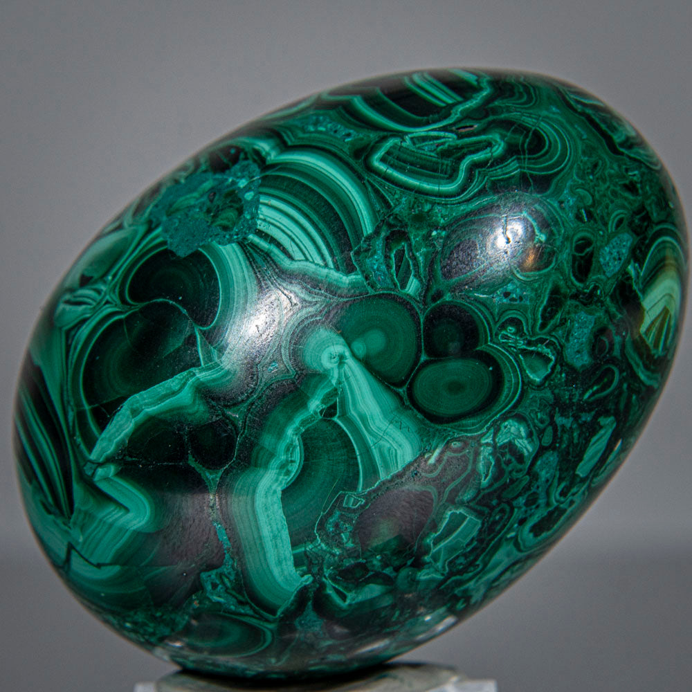 Genuine Polished Malachite Egg (240.4 grams)