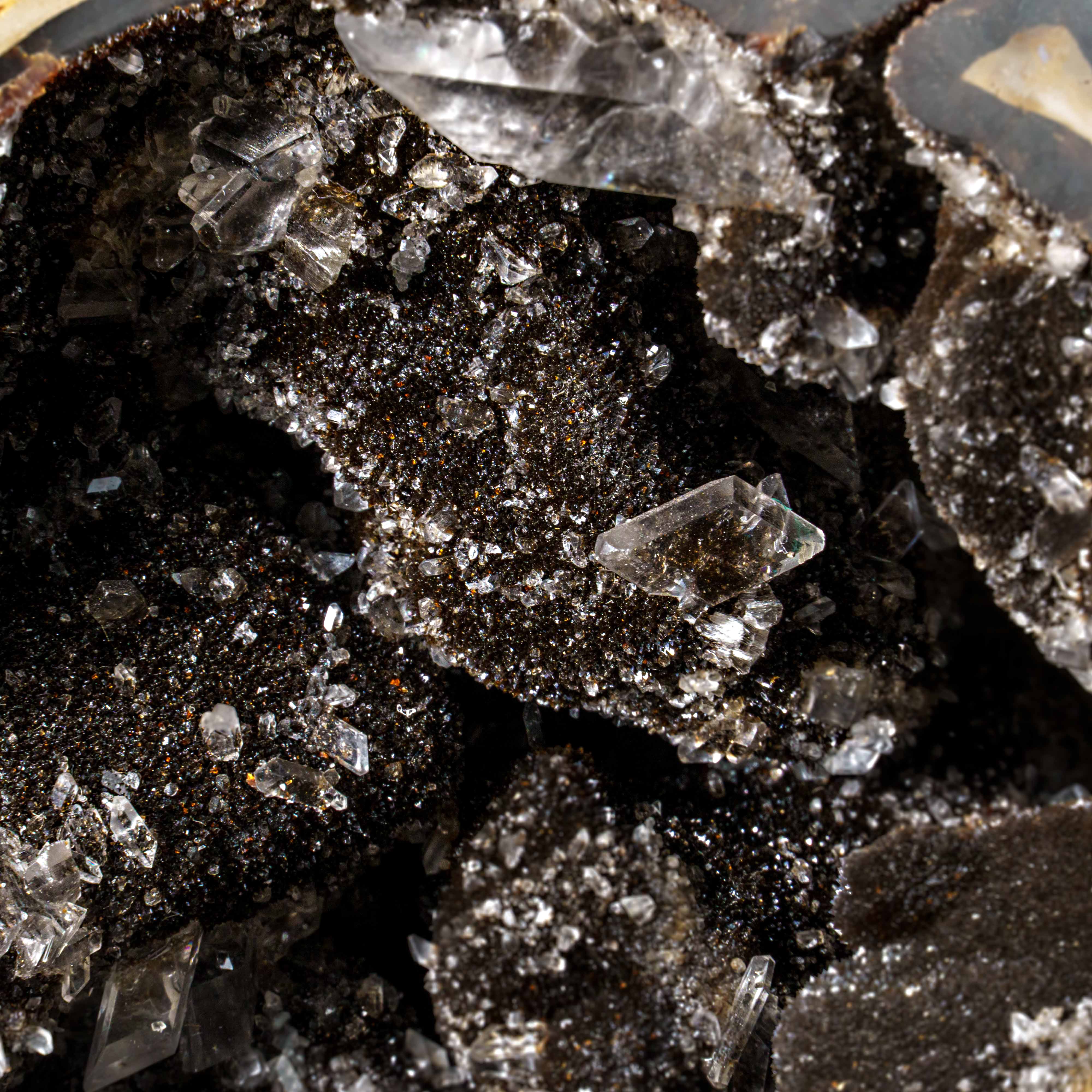 Polished Septarian Druzy Geode Egg from Madagascar (18 lbs)