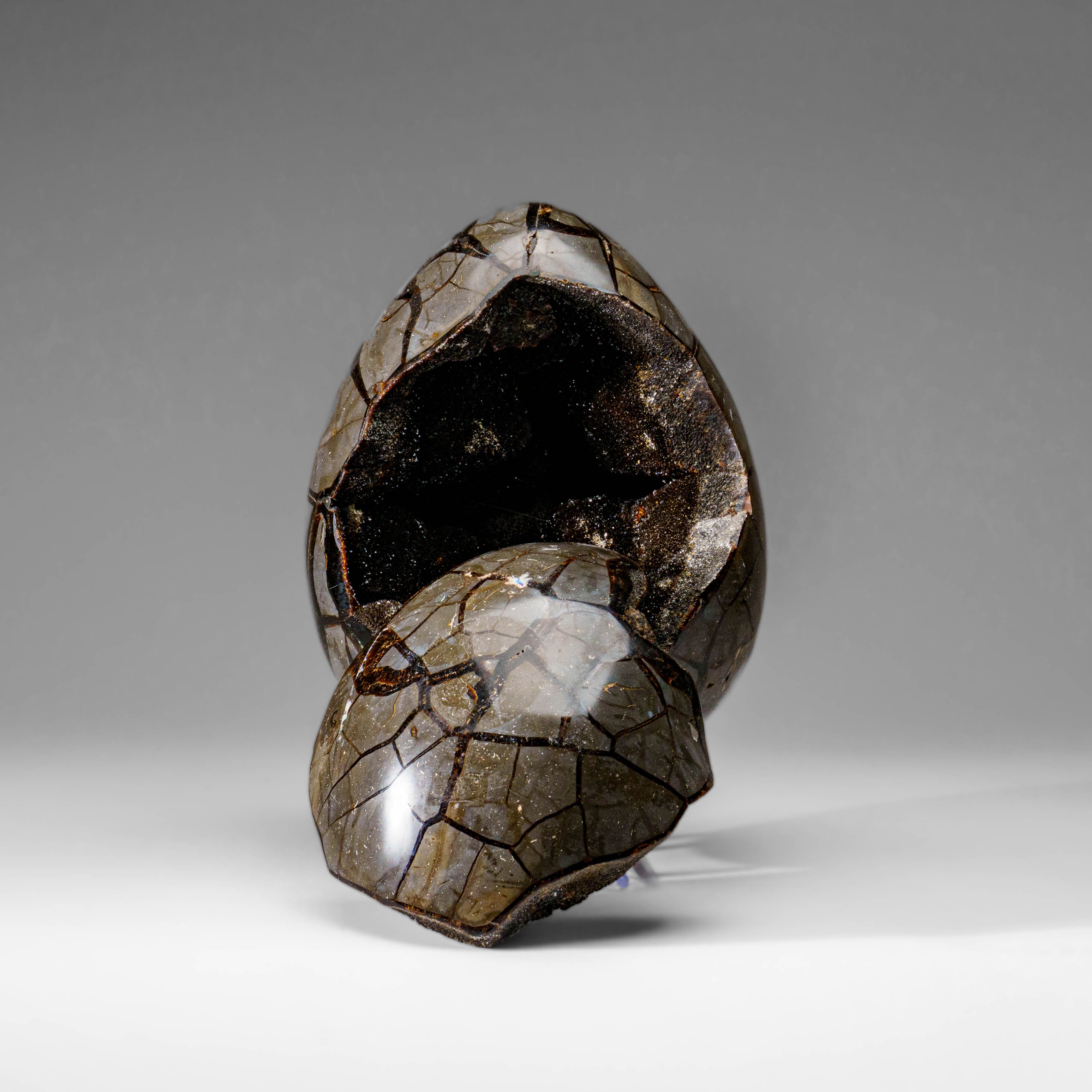 Polished Septarian Druzy Geode Egg from Madagascar (18.5 lbs)