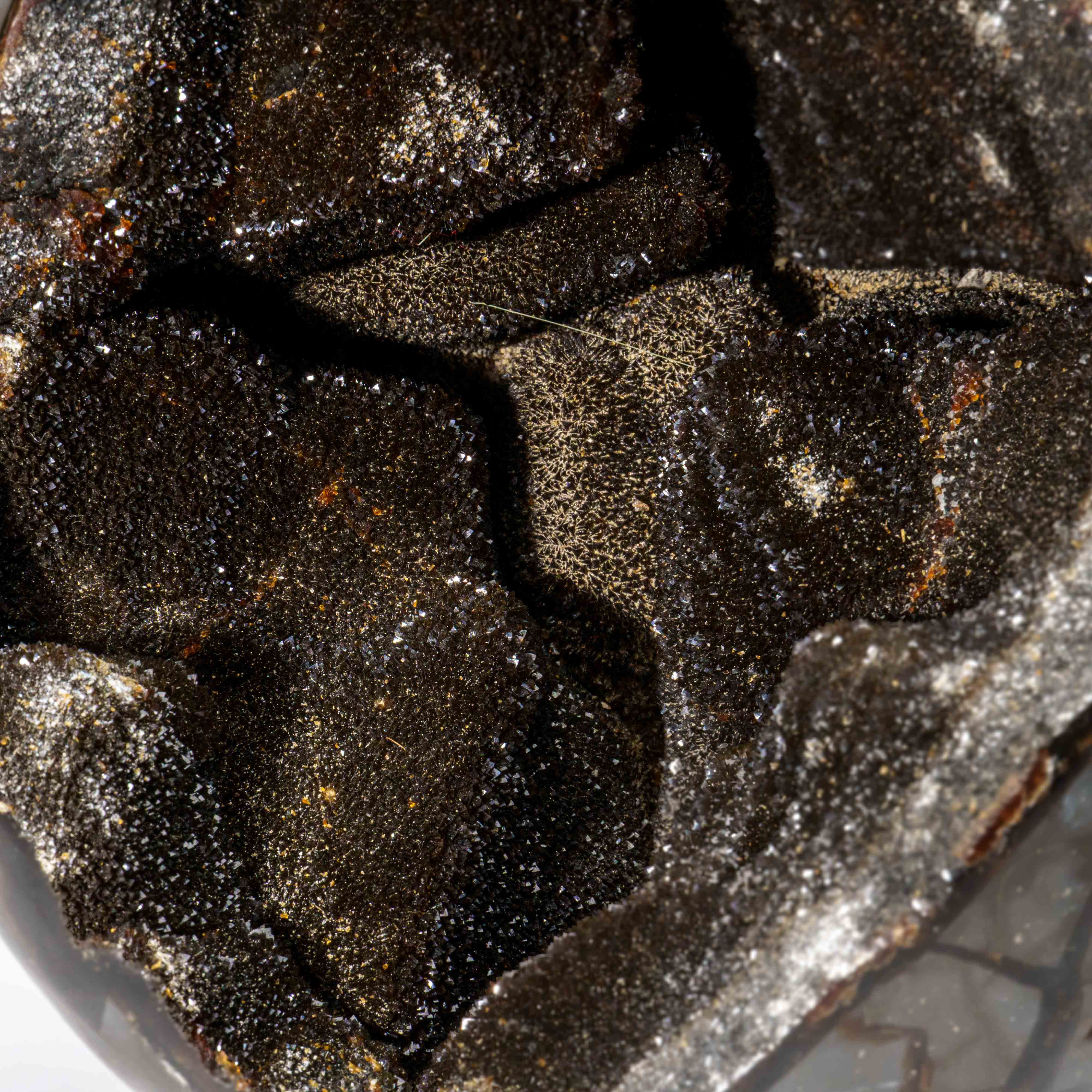 Polished Septarian Druzy Geode Egg from Madagascar (18.5 lbs)