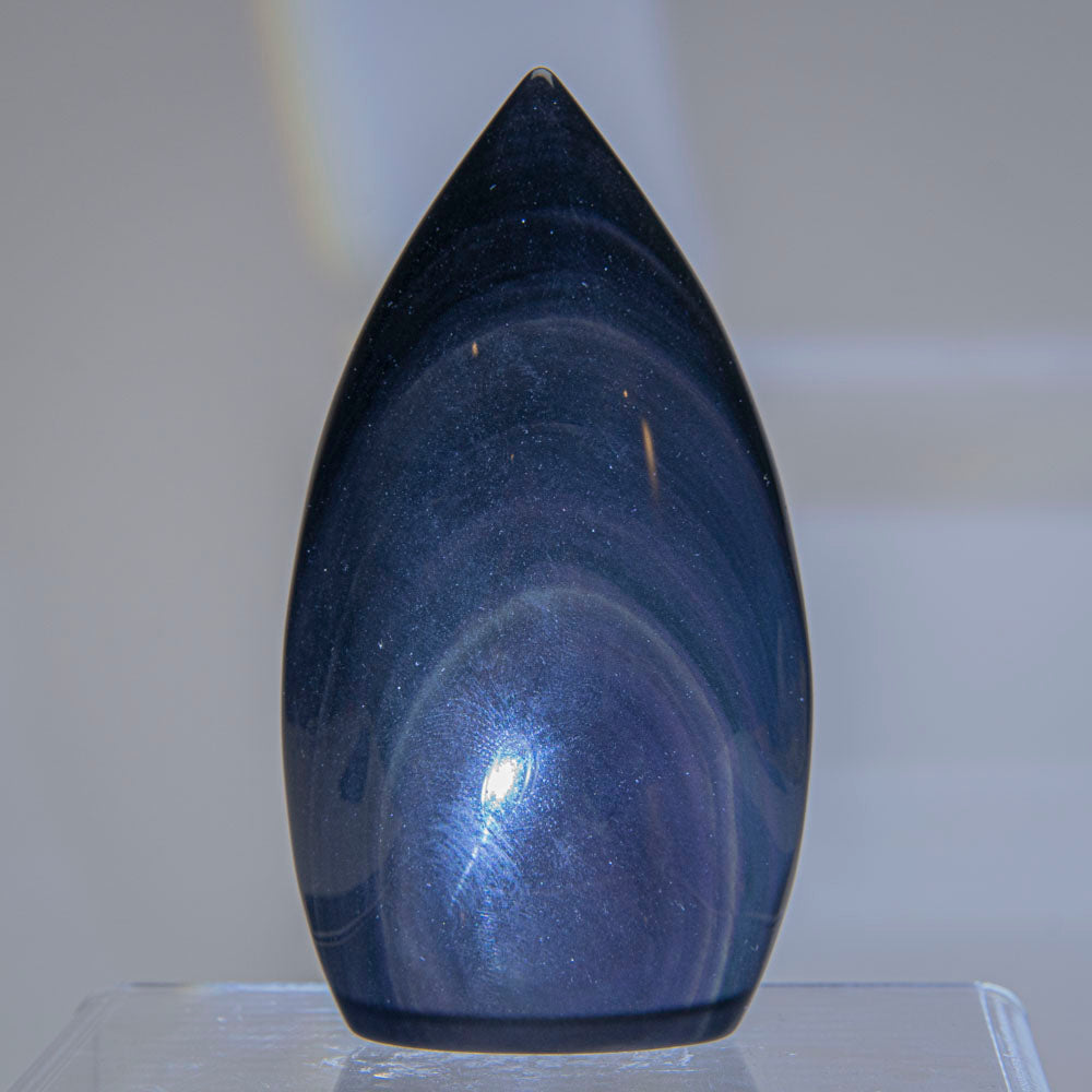 Genuine Polished Rainbow Obsidian 4" Freeform