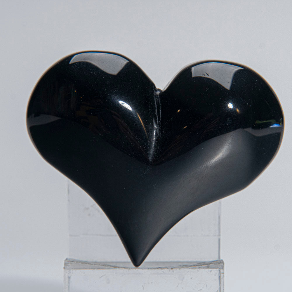Genuine Polished Rainbow Obsidian (Large) Heart