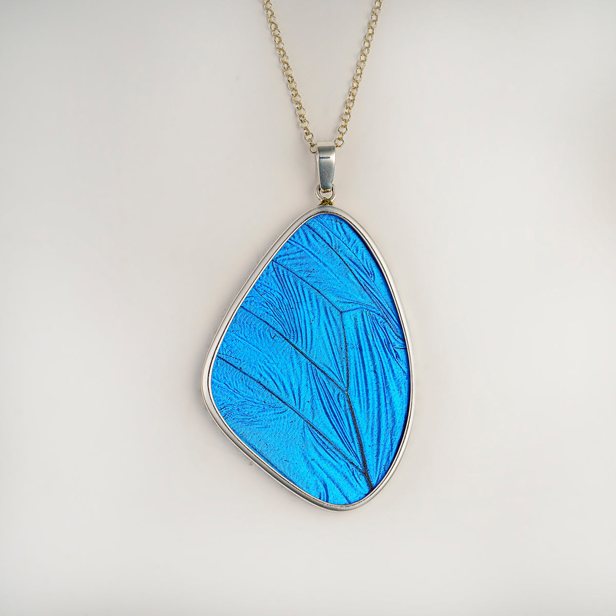 Blue Morpho Wing cheapest Jewelry Something Blue Pendant