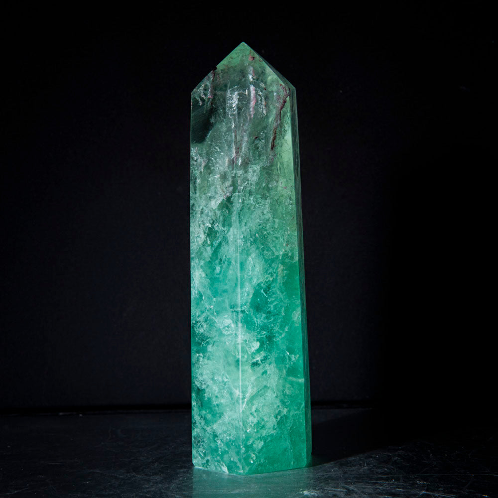 Polished Green Fluorite Point From Mexico (1.1 lbs)