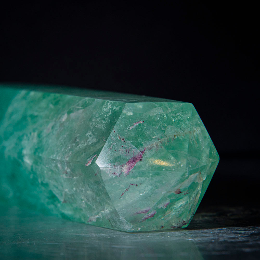 Polished Green Fluorite Point From Mexico (1.1 lbs)
