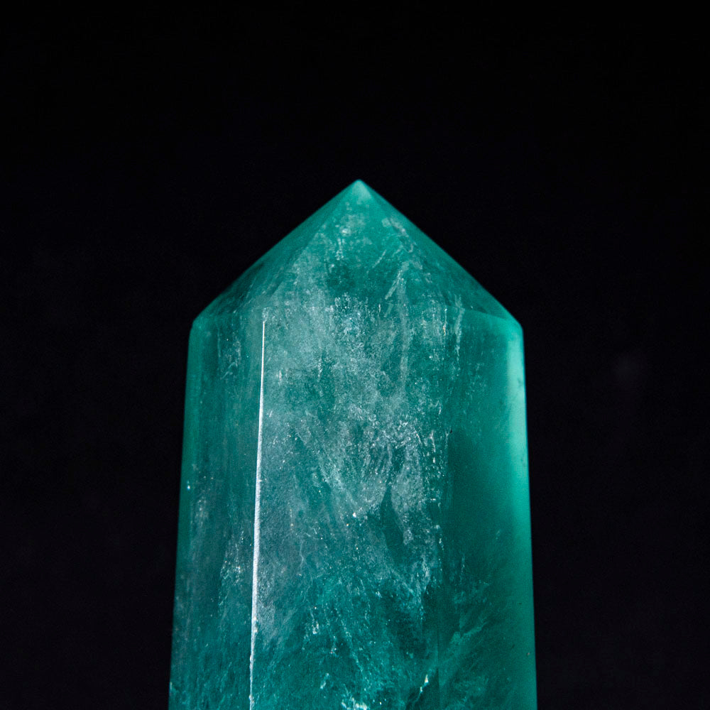 Polished Green Fluorite Point From Mexico (1.1 lbs)
