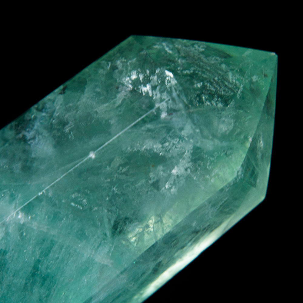 Polished Green Fluorite Point From Mexico (237 grams)