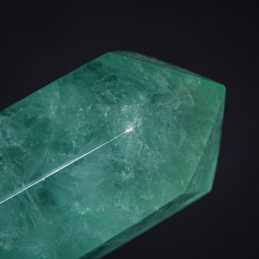 Polished Green Fluorite Point From Mexico (1.4 lbs)