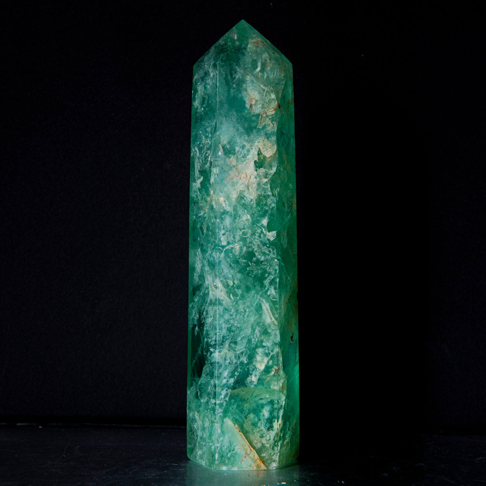 Polished Green Fluorite Point From Mexico (277 grams)