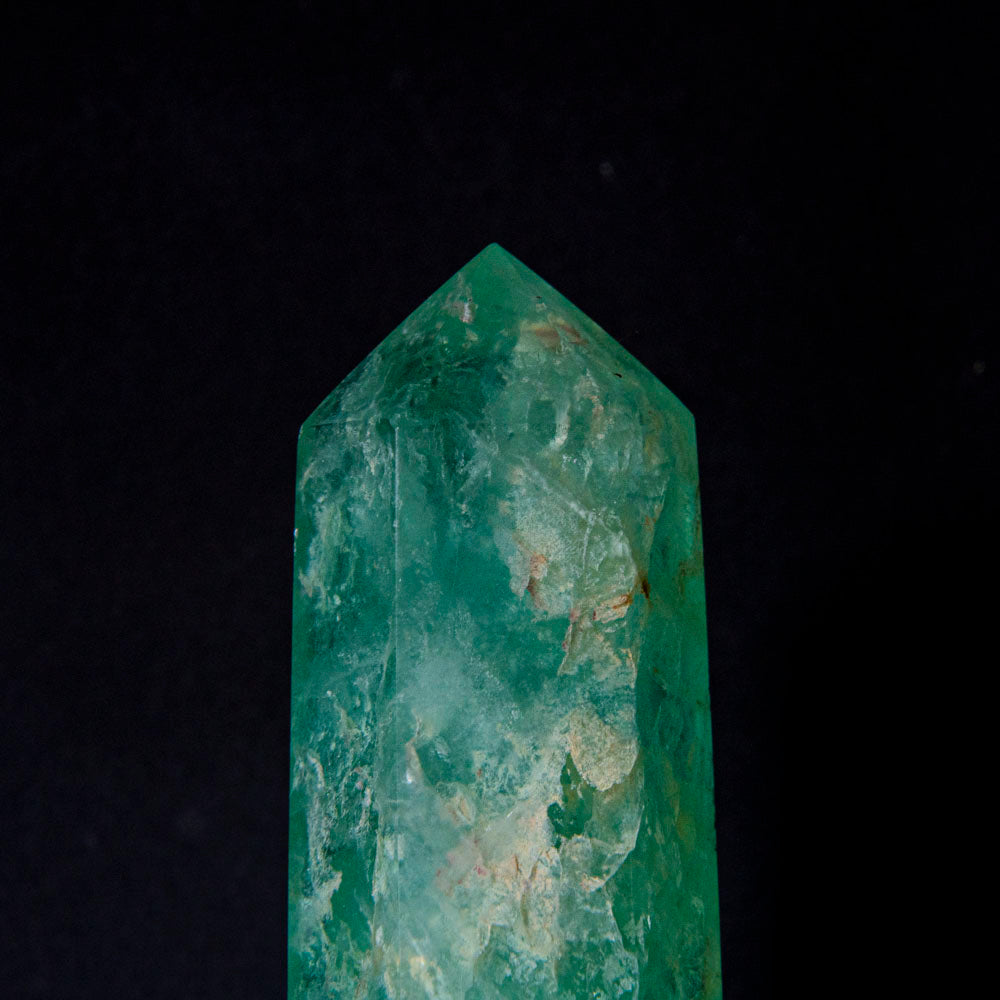 Polished Green Fluorite Point From Mexico (277 grams)