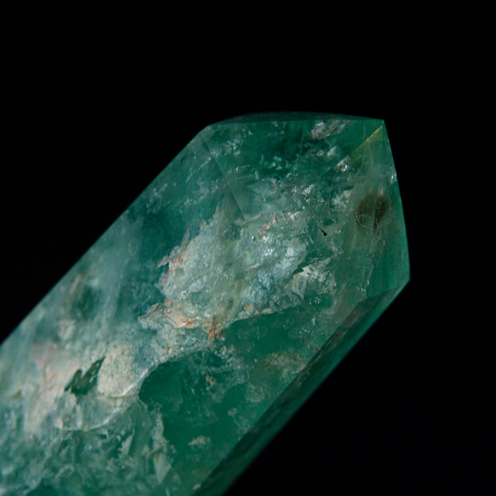 Polished Green Fluorite Point From Mexico (277 grams)