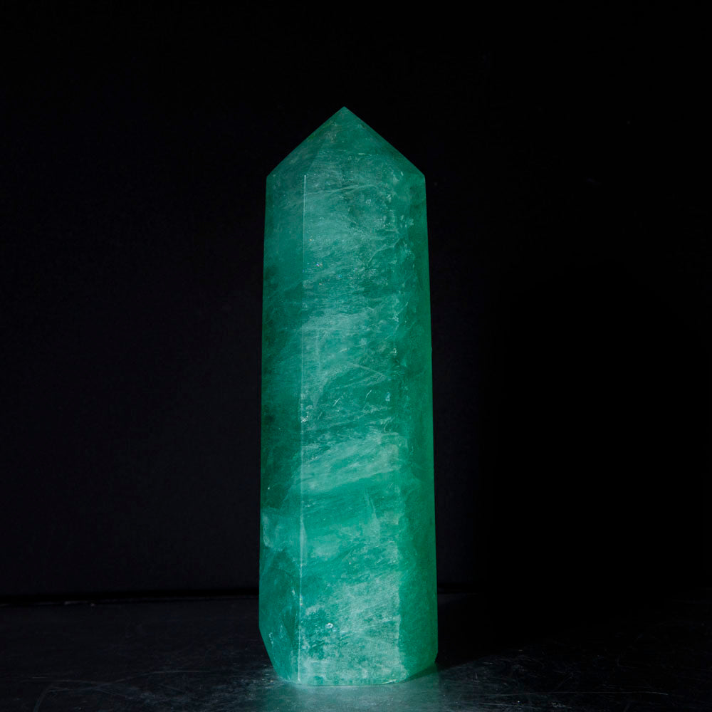 Polished Green Fluorite Point From Mexico (1.2 lbs)