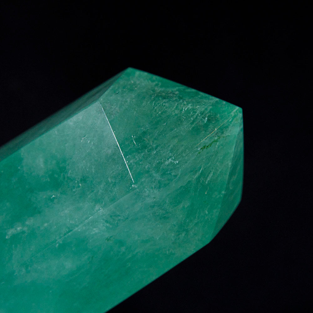 Polished Green Fluorite Point From Mexico (1.2 lbs)