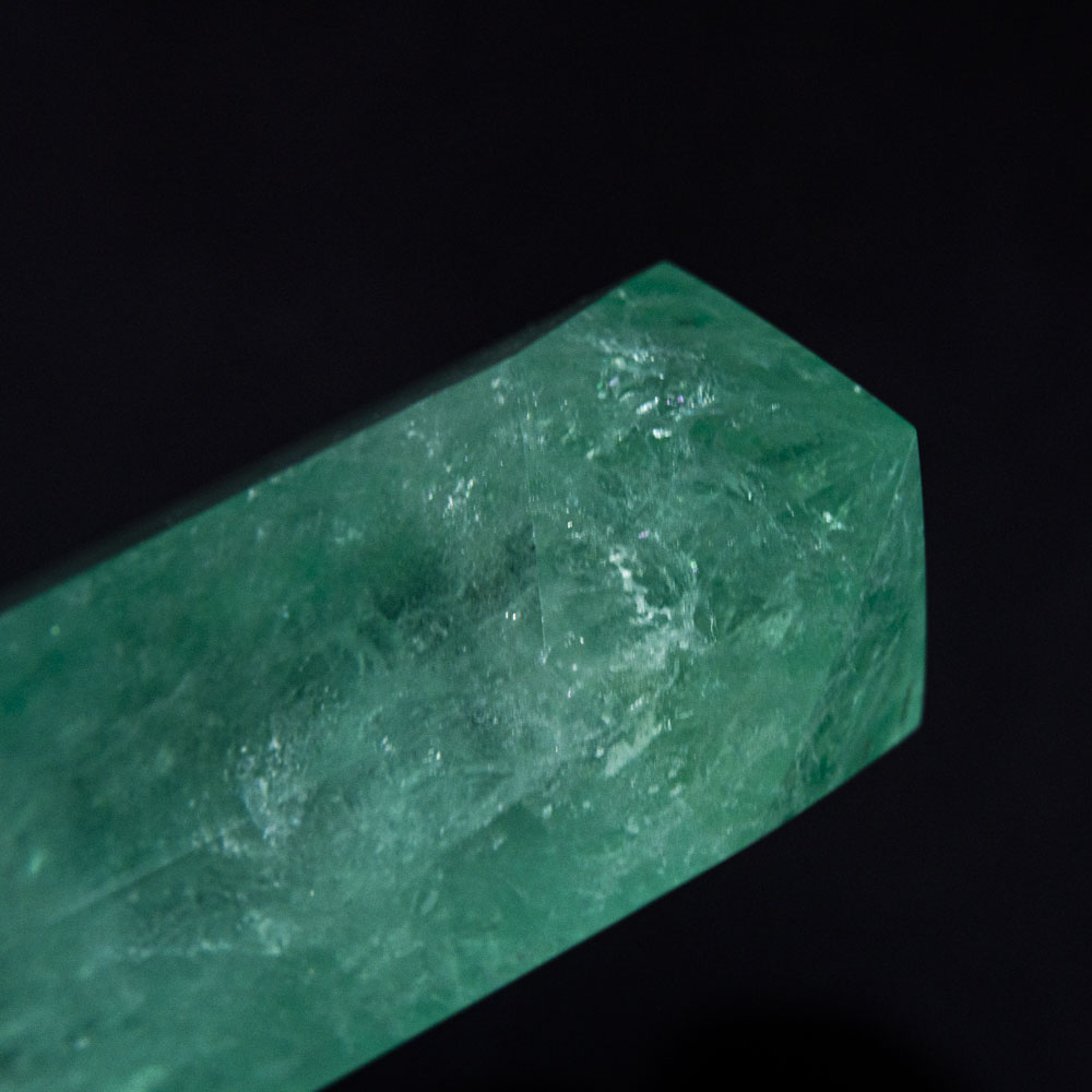 Polished Green Fluorite Point From Mexico (1.2 lbs)