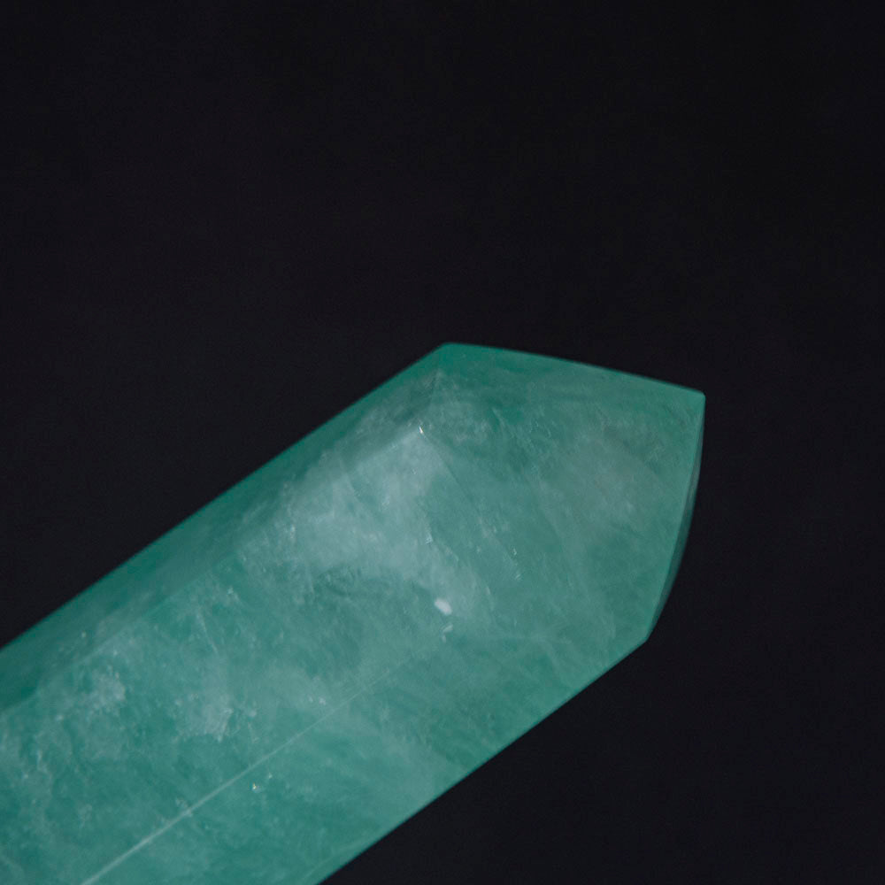 Polished Green Fluorite Point From Mexico (316 grams)