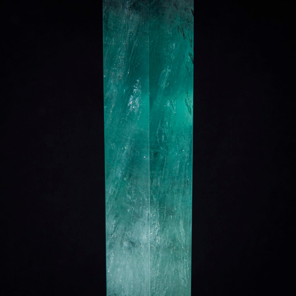 Polished Green Fluorite Point From Mexico (137 grams)